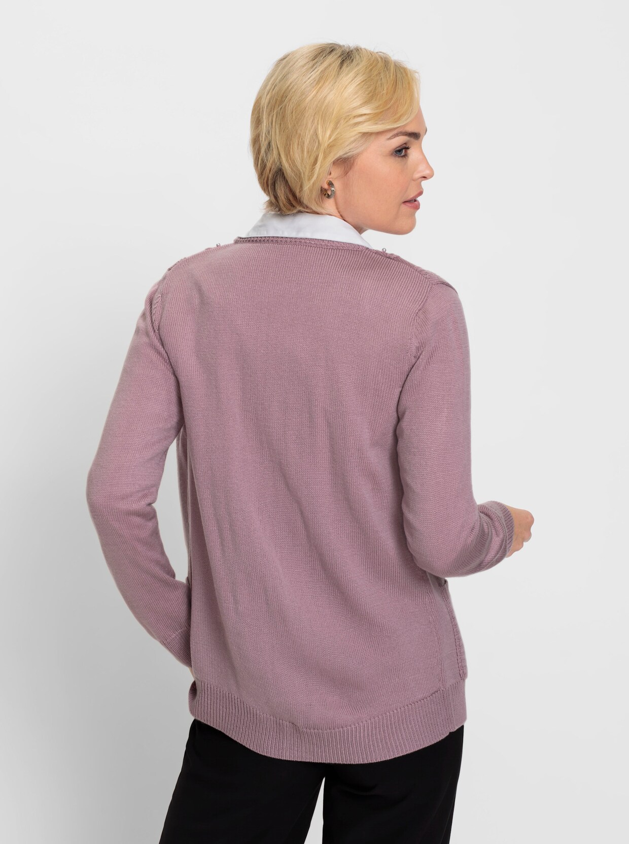 Strickjacke - mauve