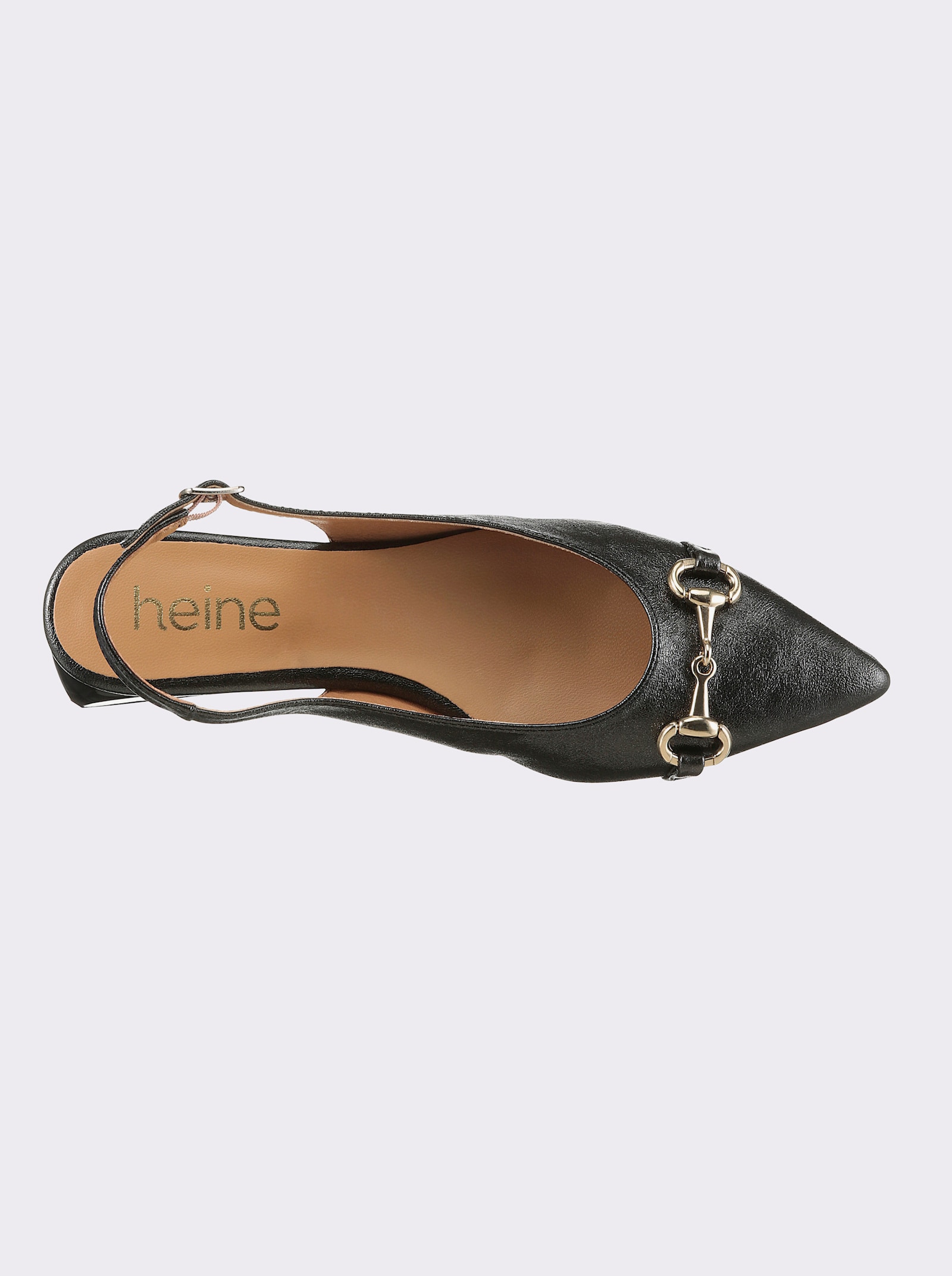 heine Slingballerina - schwarz-metallic
