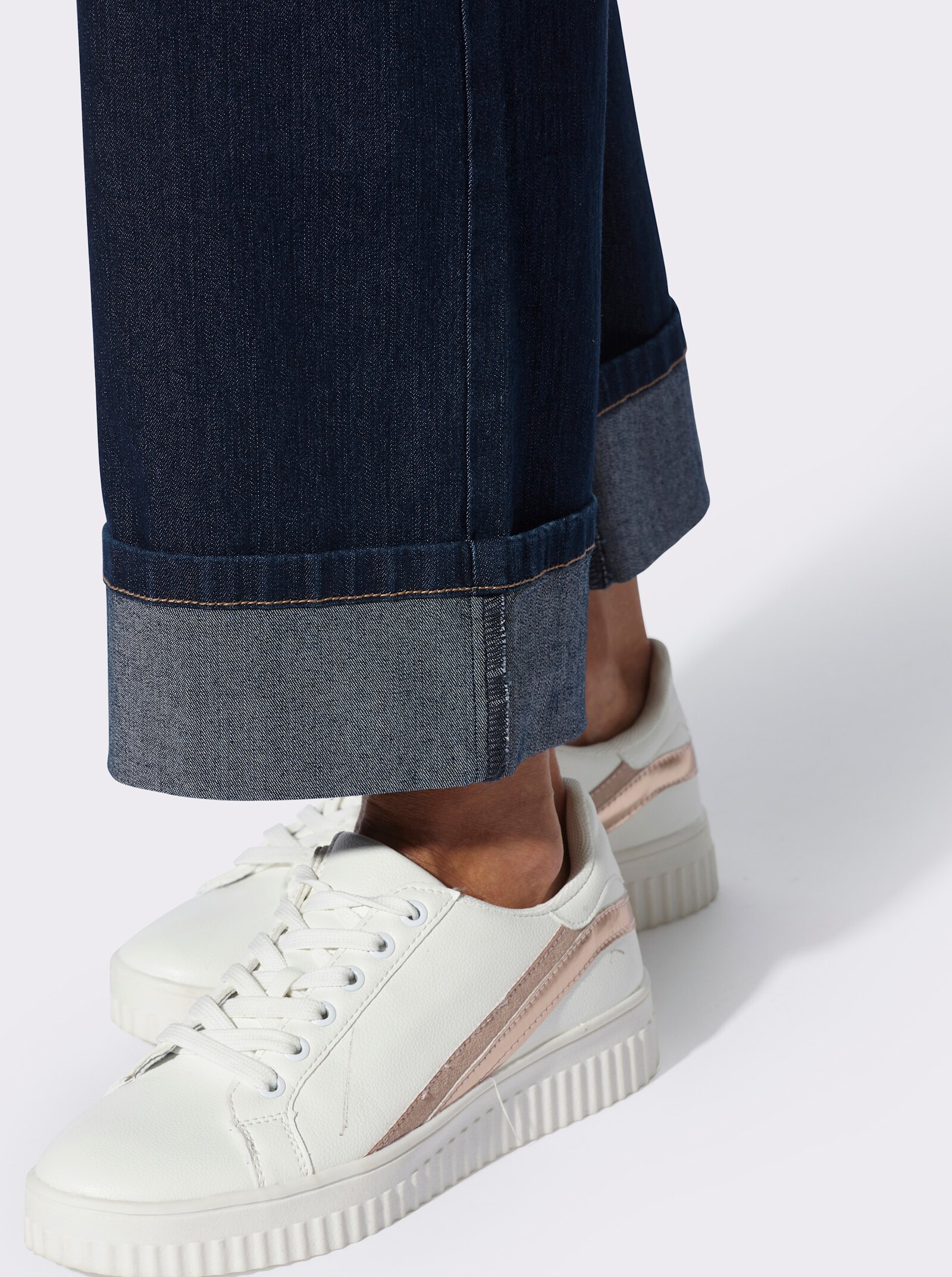 Jeans in knöchelfreier Länge - dark blue