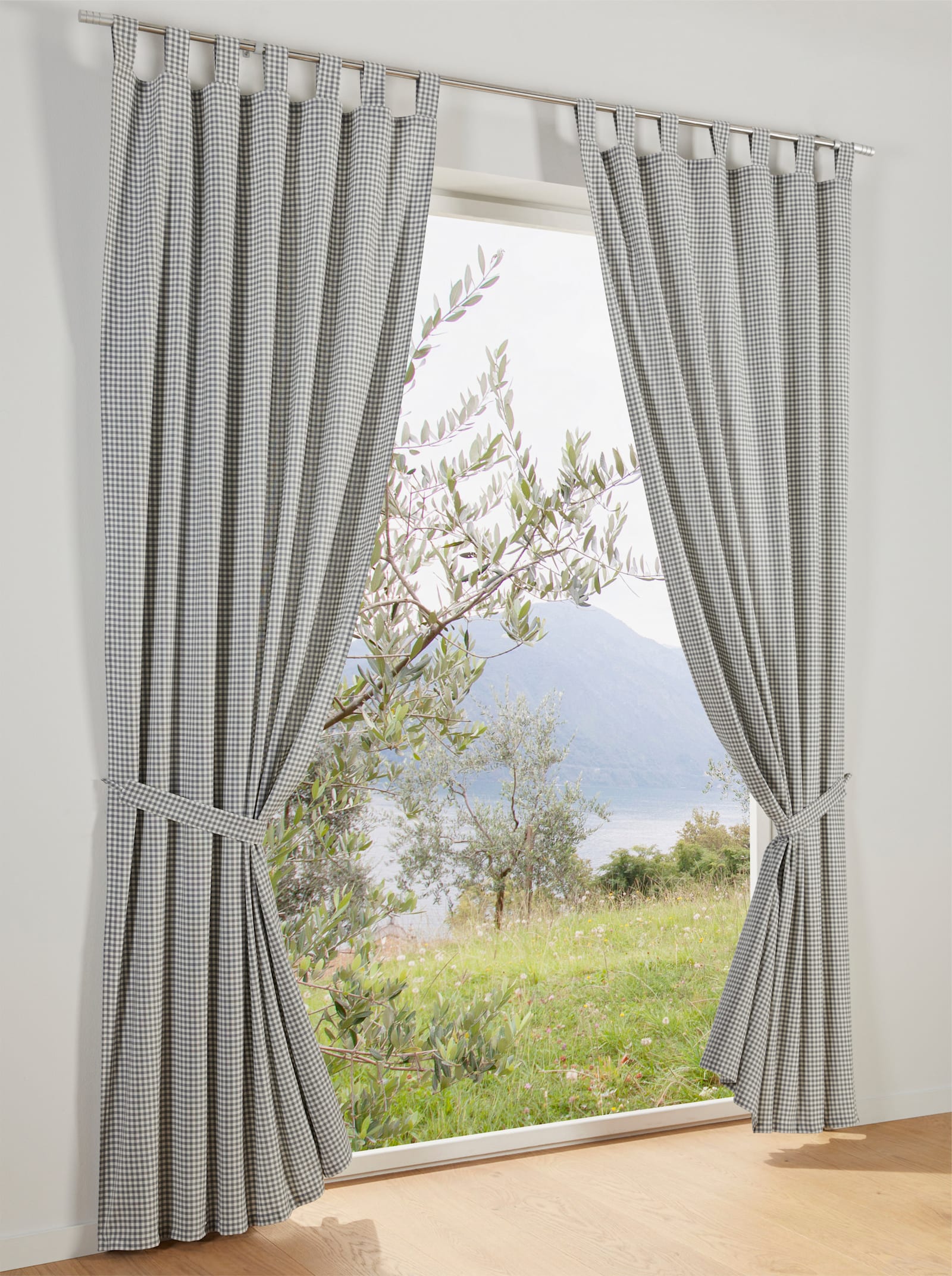 heine home Dekoschal - grau-offwhite