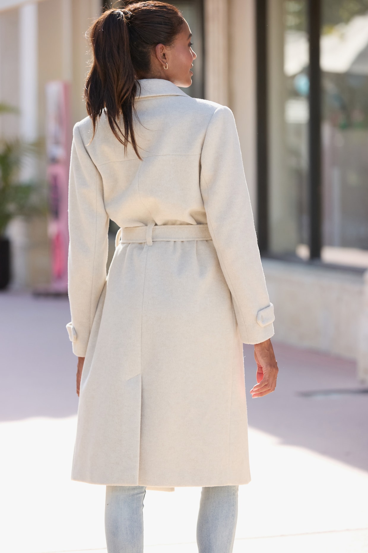 LASCANA Langmantel - sand meliert