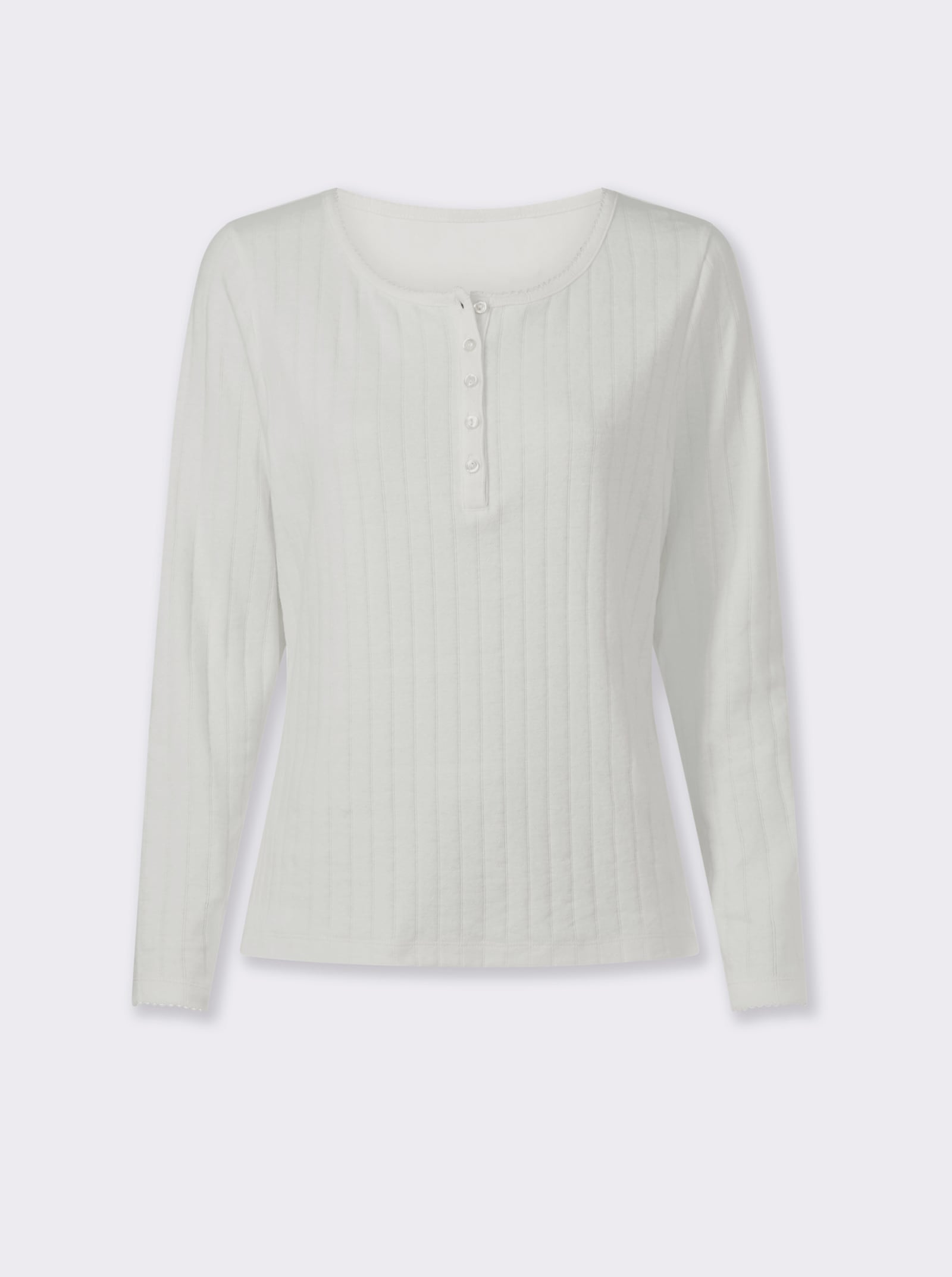 heine T-shirt avec picots - écru