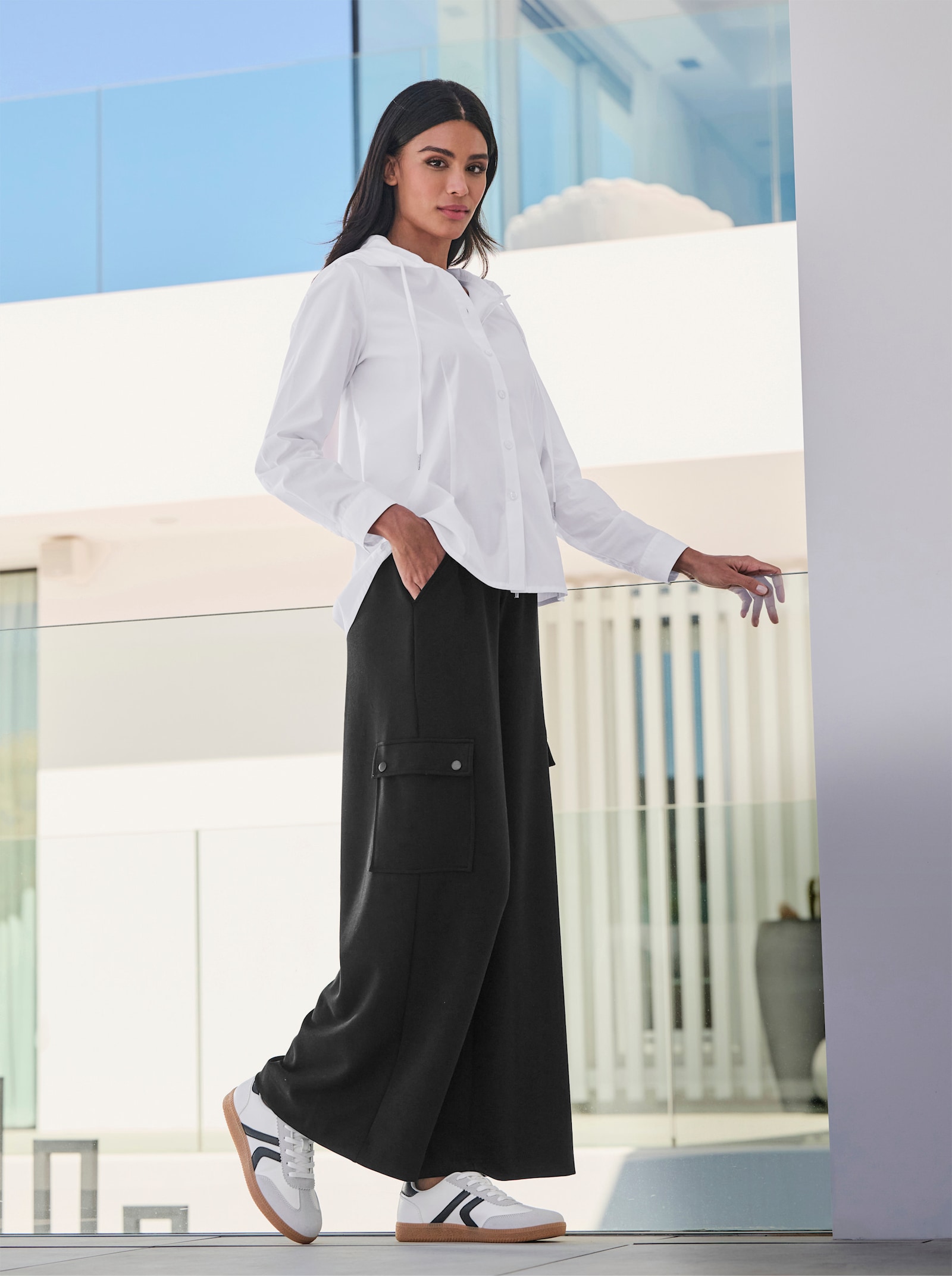 heine Sneaker - weiß-bordeaux