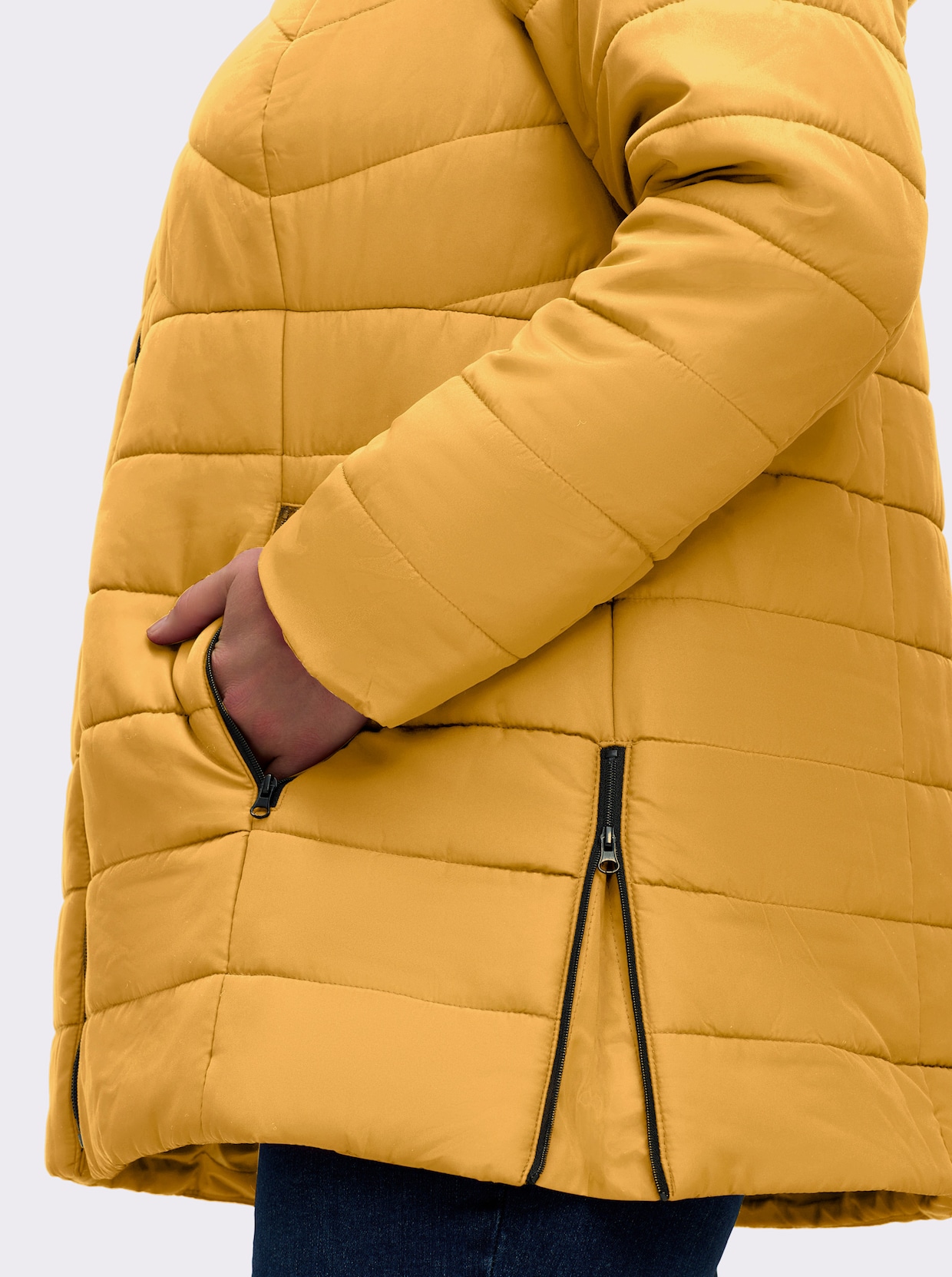 Steppjacke - ocker