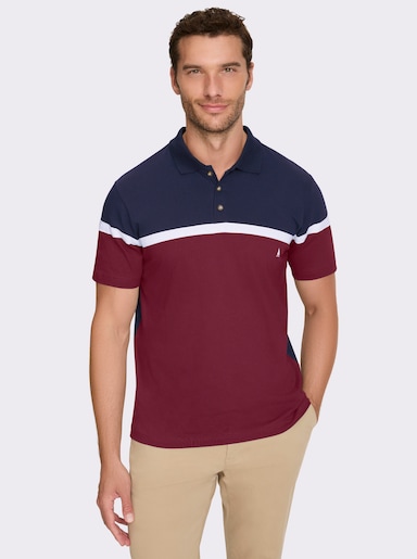 Catamaran Kurzarmshirt - marine-dunkelrot