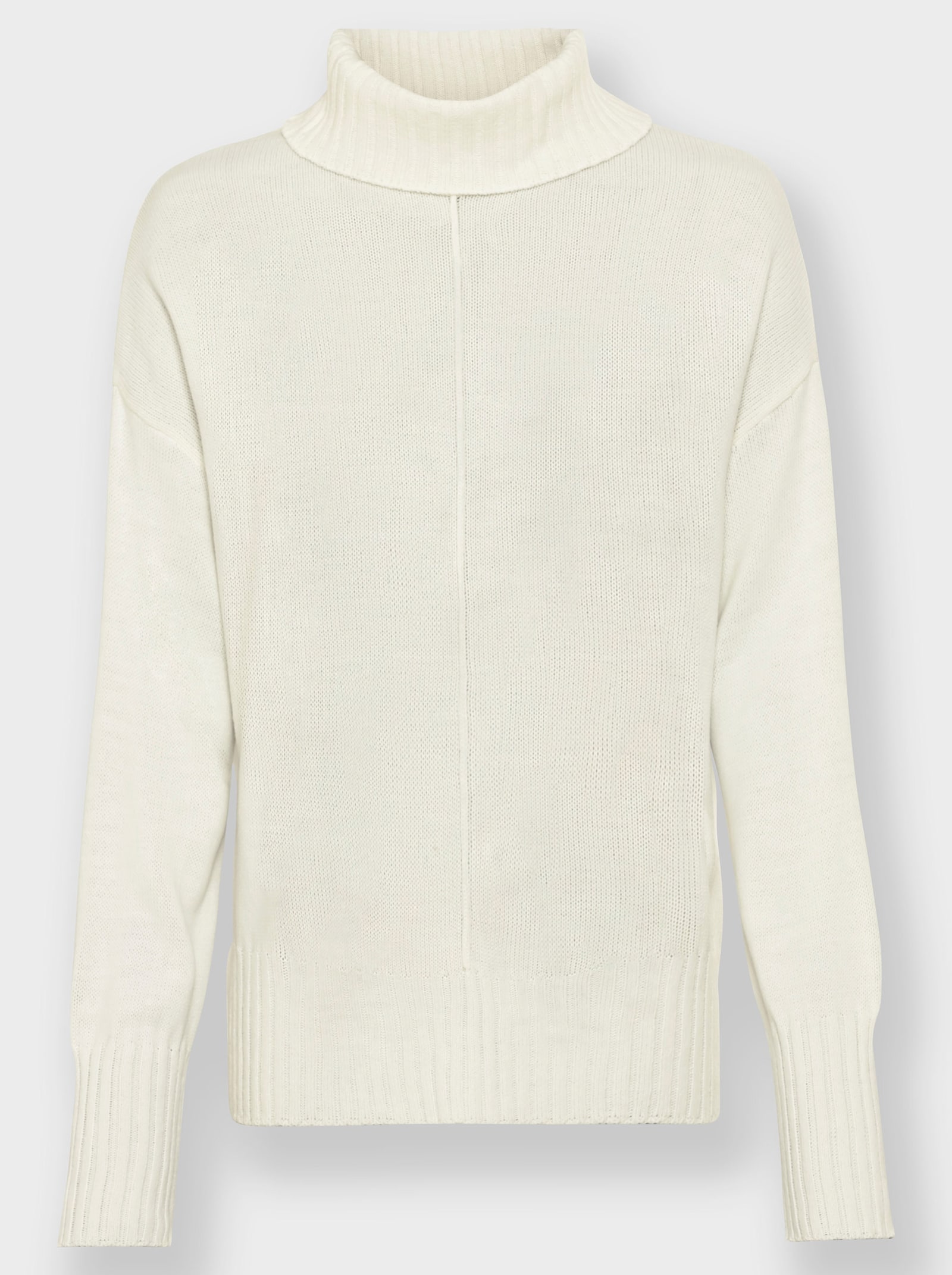 heine Rollkragenpullover mit Mittelnaht - ecru