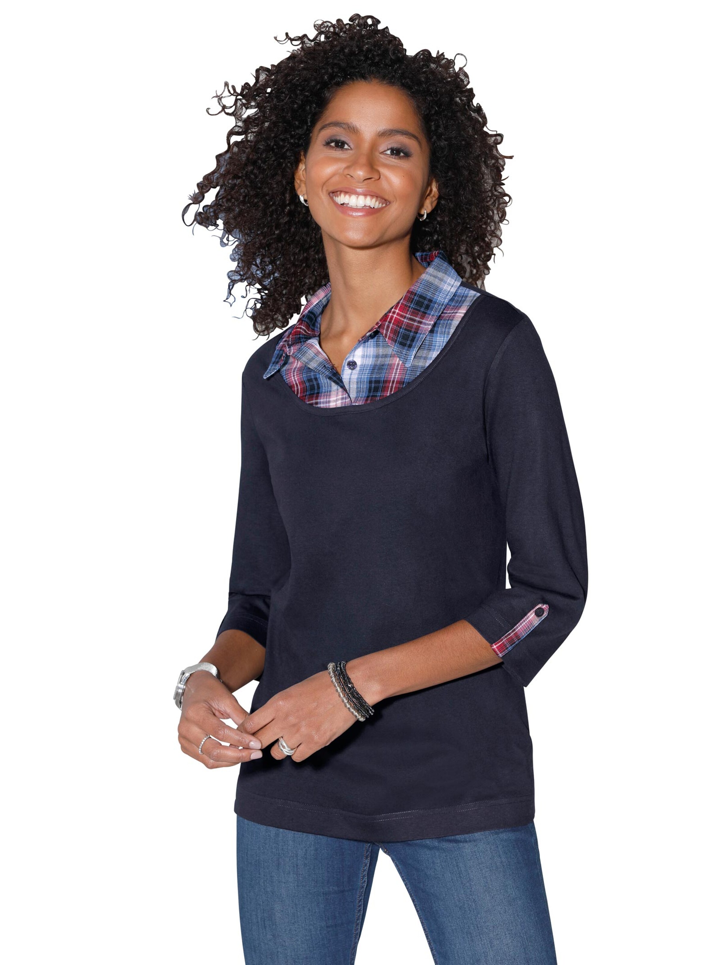 2-in-1-Shirt - marine