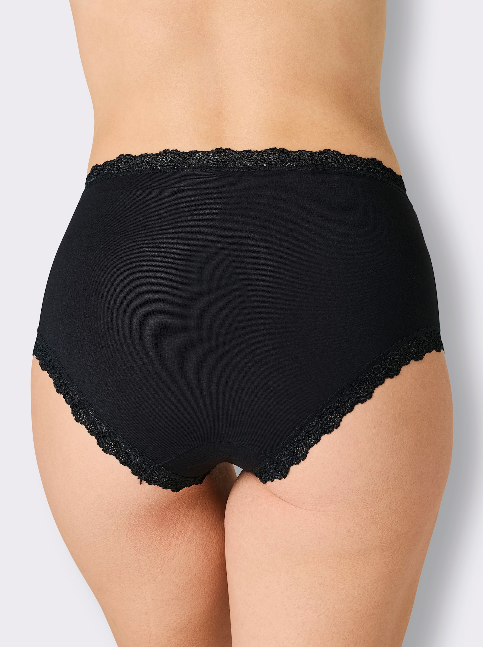 Nina von C. Taillenslip mit elastischer Blütenspitze - schwarz