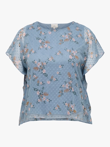 ONLY CARMAKOMA Blusenshirt - riviera aop:cornflower