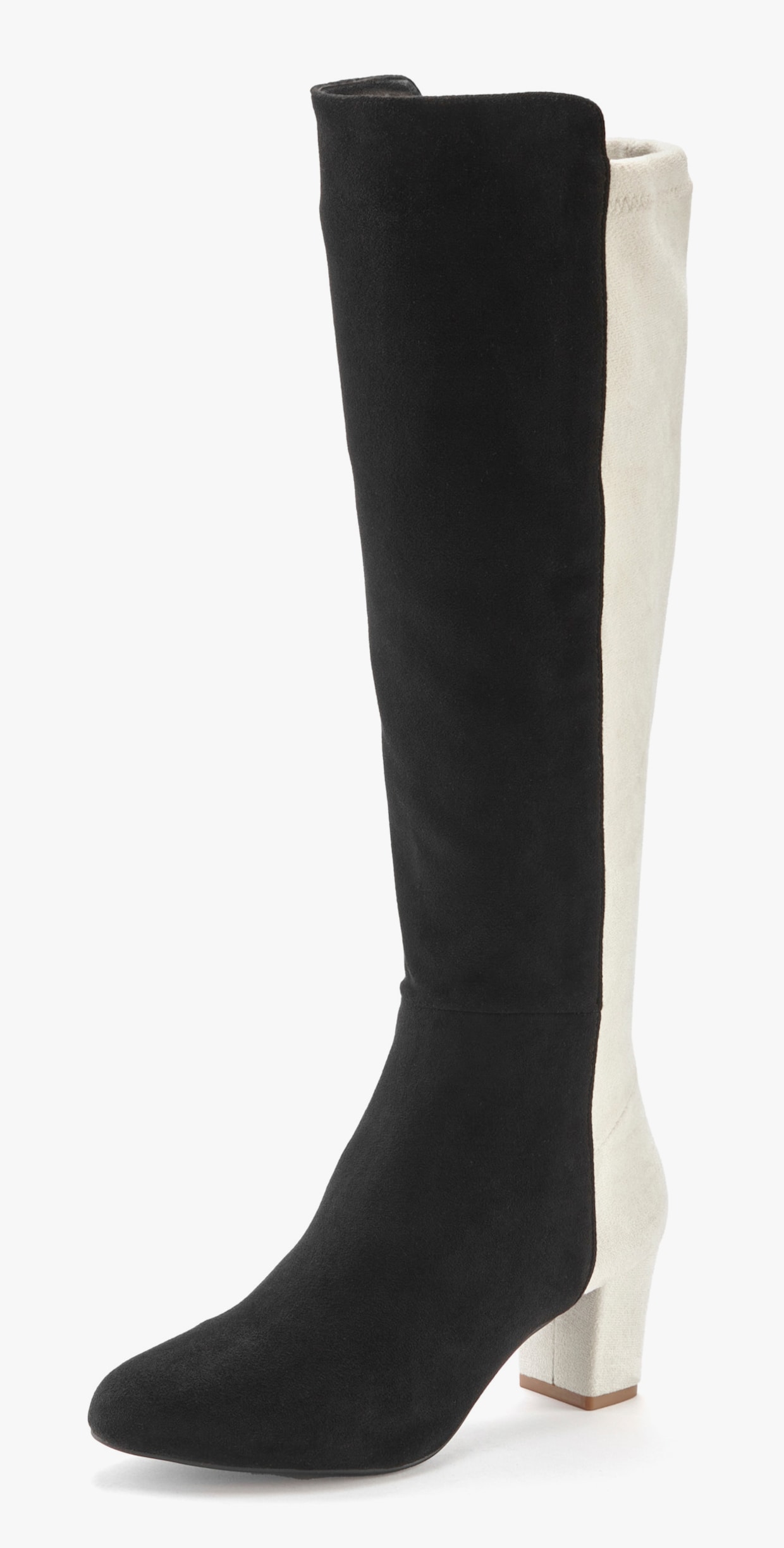 LASCANA Stiefel - schwarz/weiß