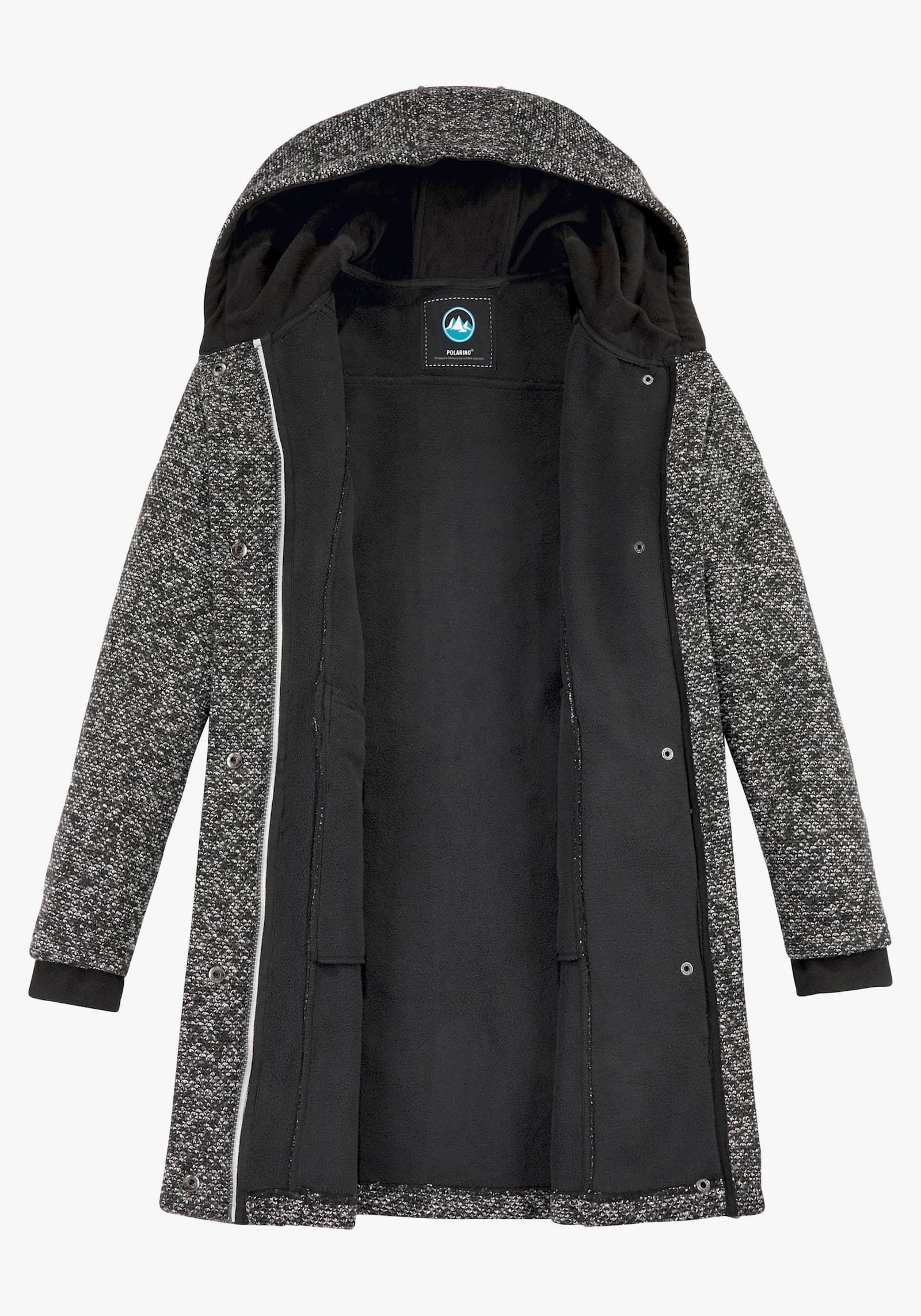 Polarino Strickmantel - anthrazit