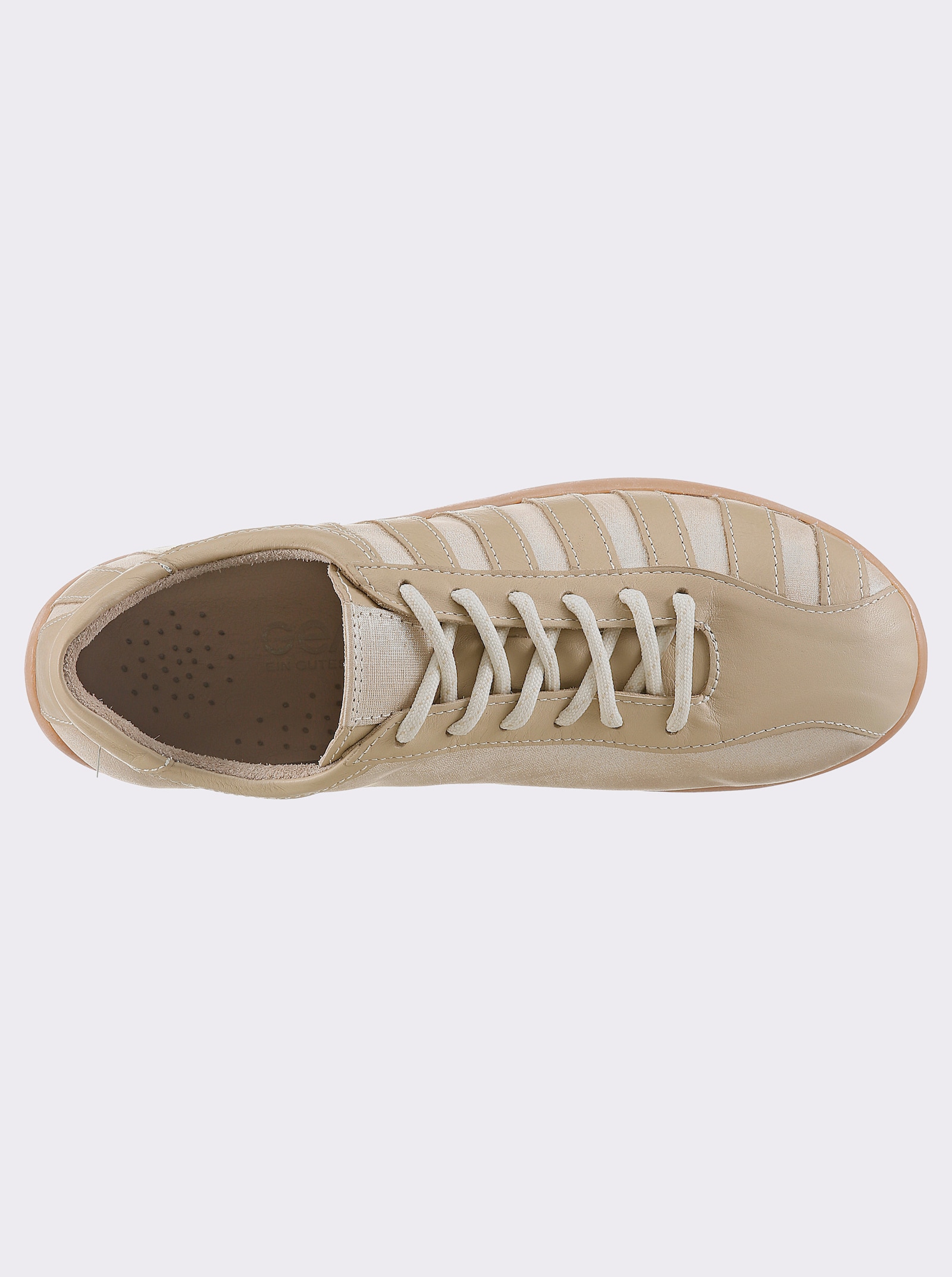 Gemini Schnürschuh mit Polsterung - beige