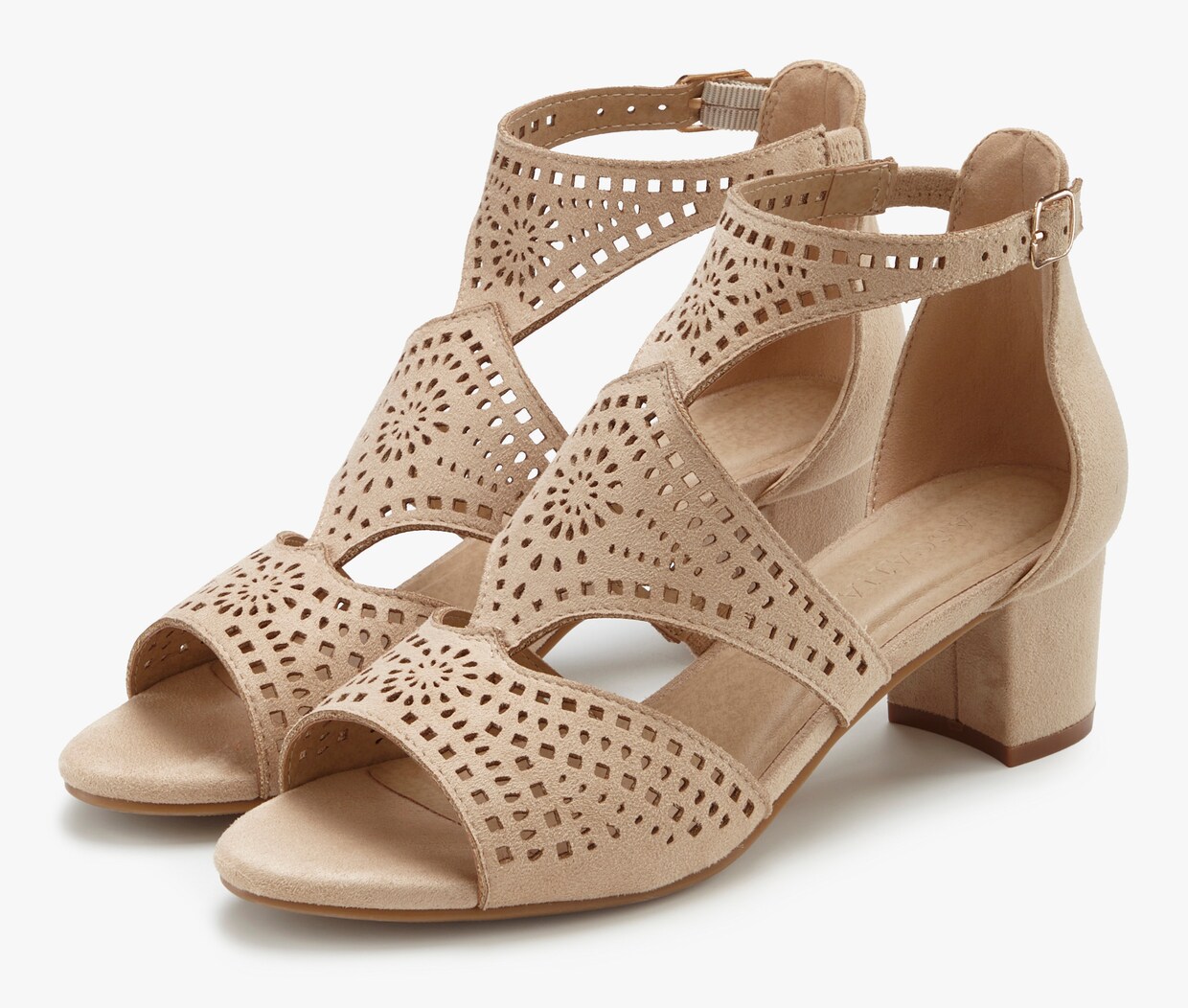 LASCANA Riemchensandalette - beige