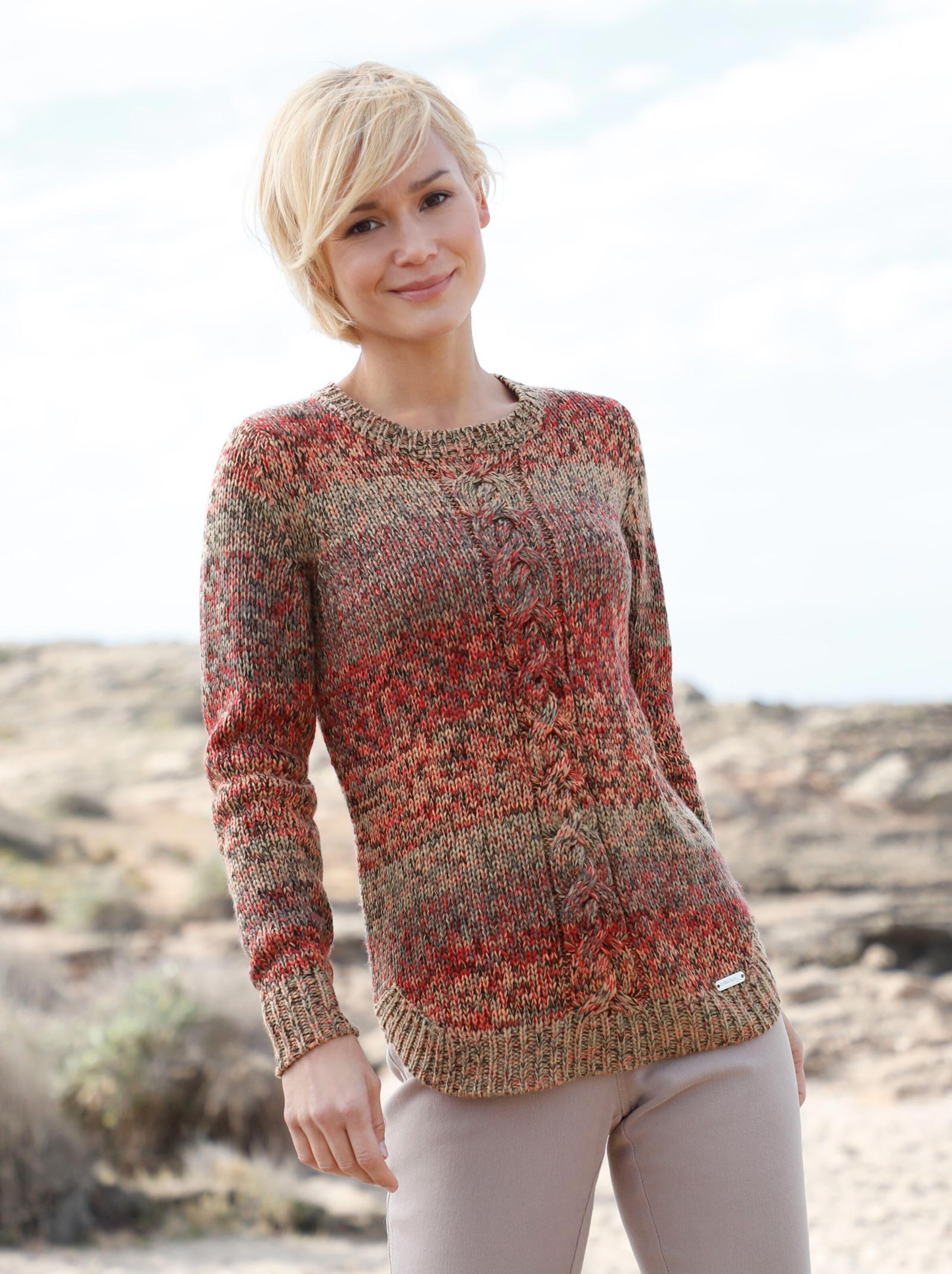 Pullover met ronde hals