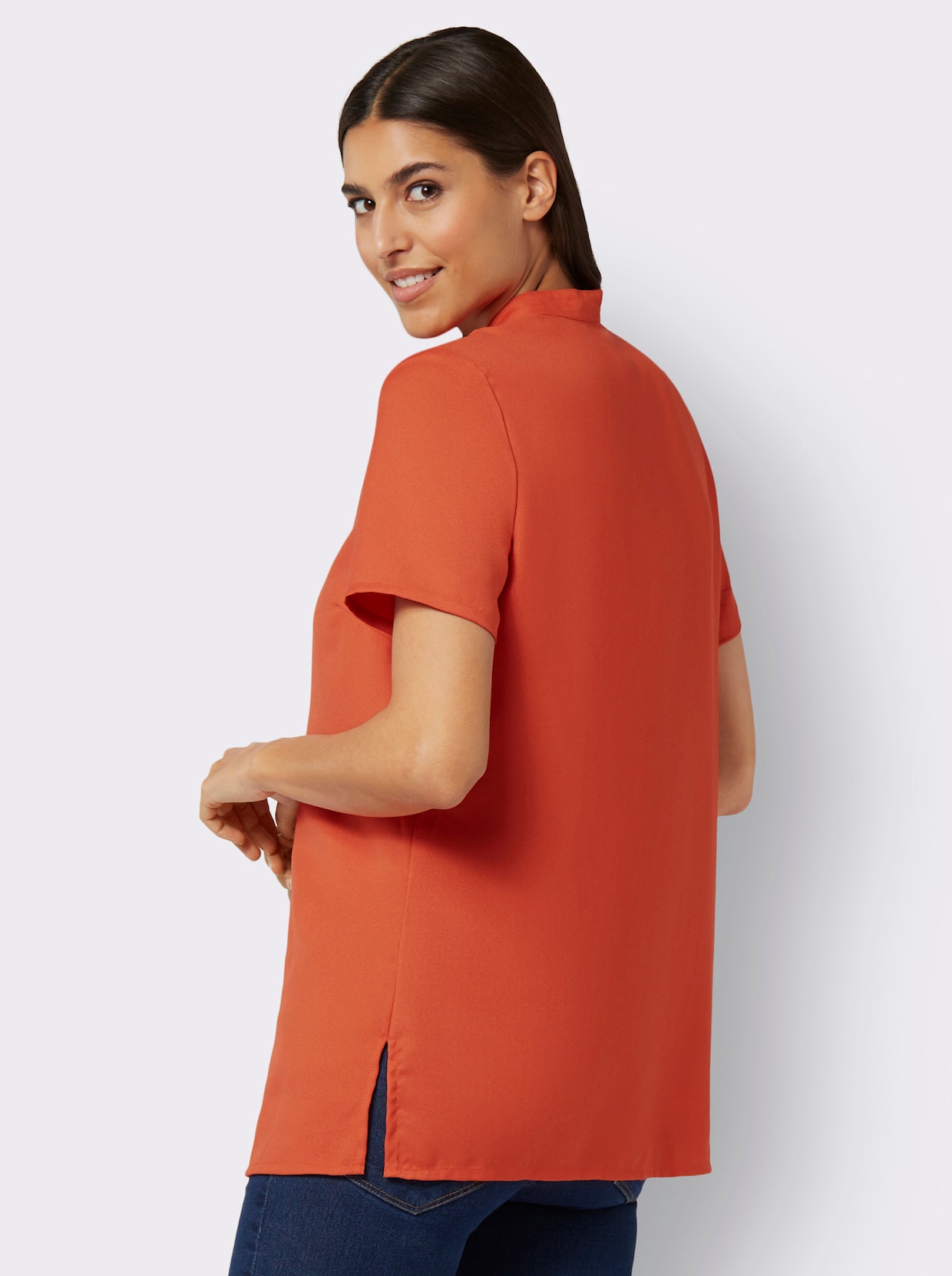 Longline blouse - terra