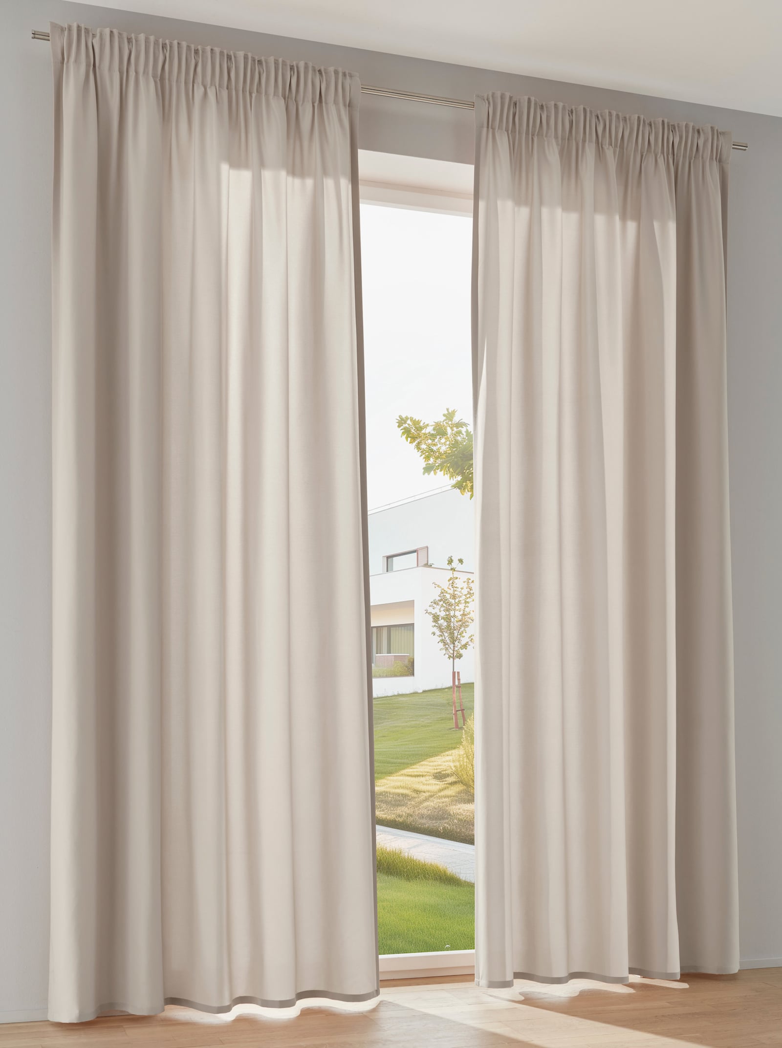 heine home Dekoschal in Microfaser-Qualität - beige