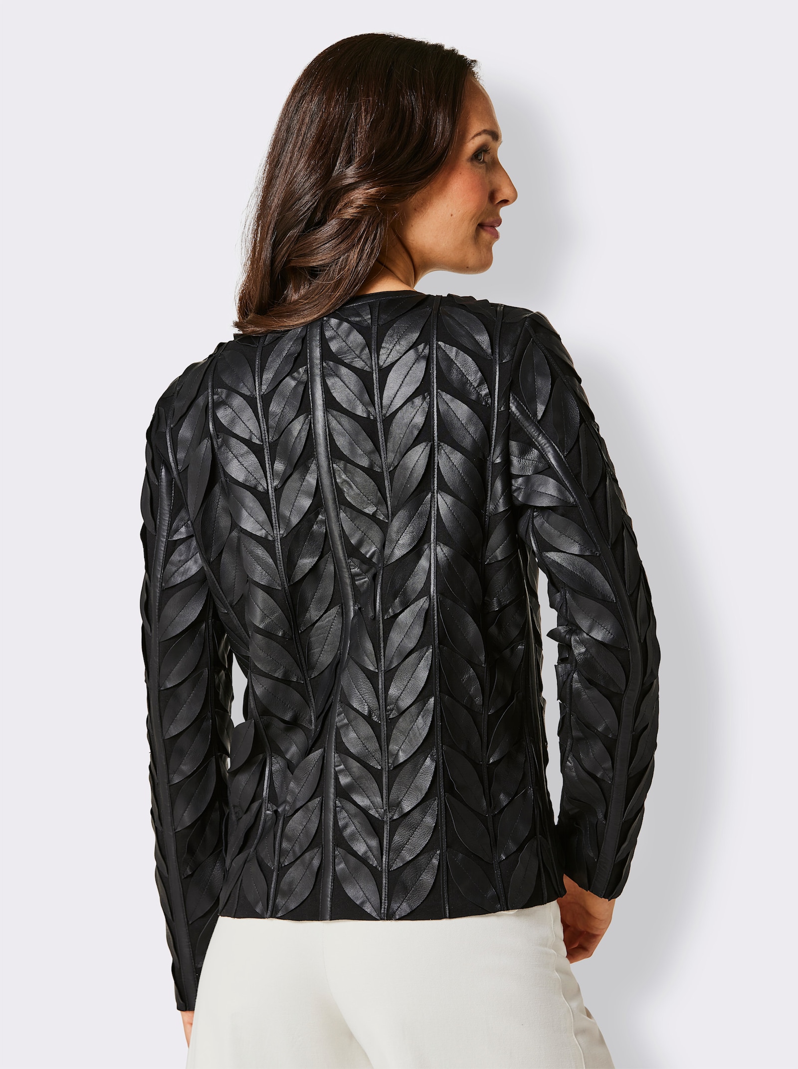 Mainpol Lederblazer in exquisiter Lammnappa-Qualität - schwarz