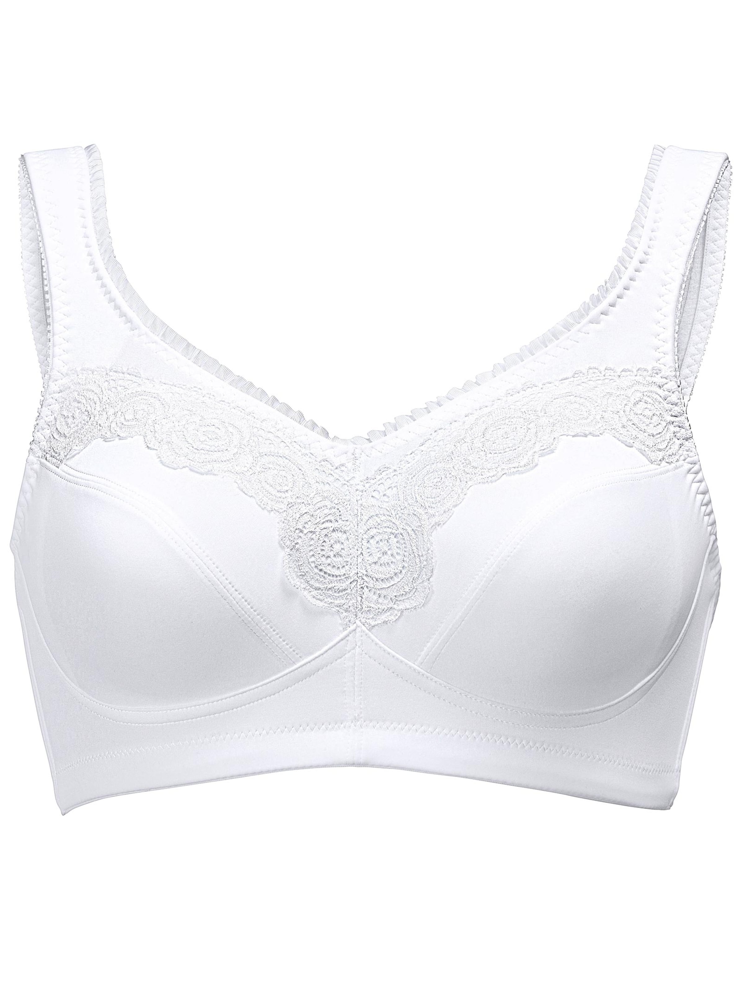 wäschepur BH ohne Bügel - weiß