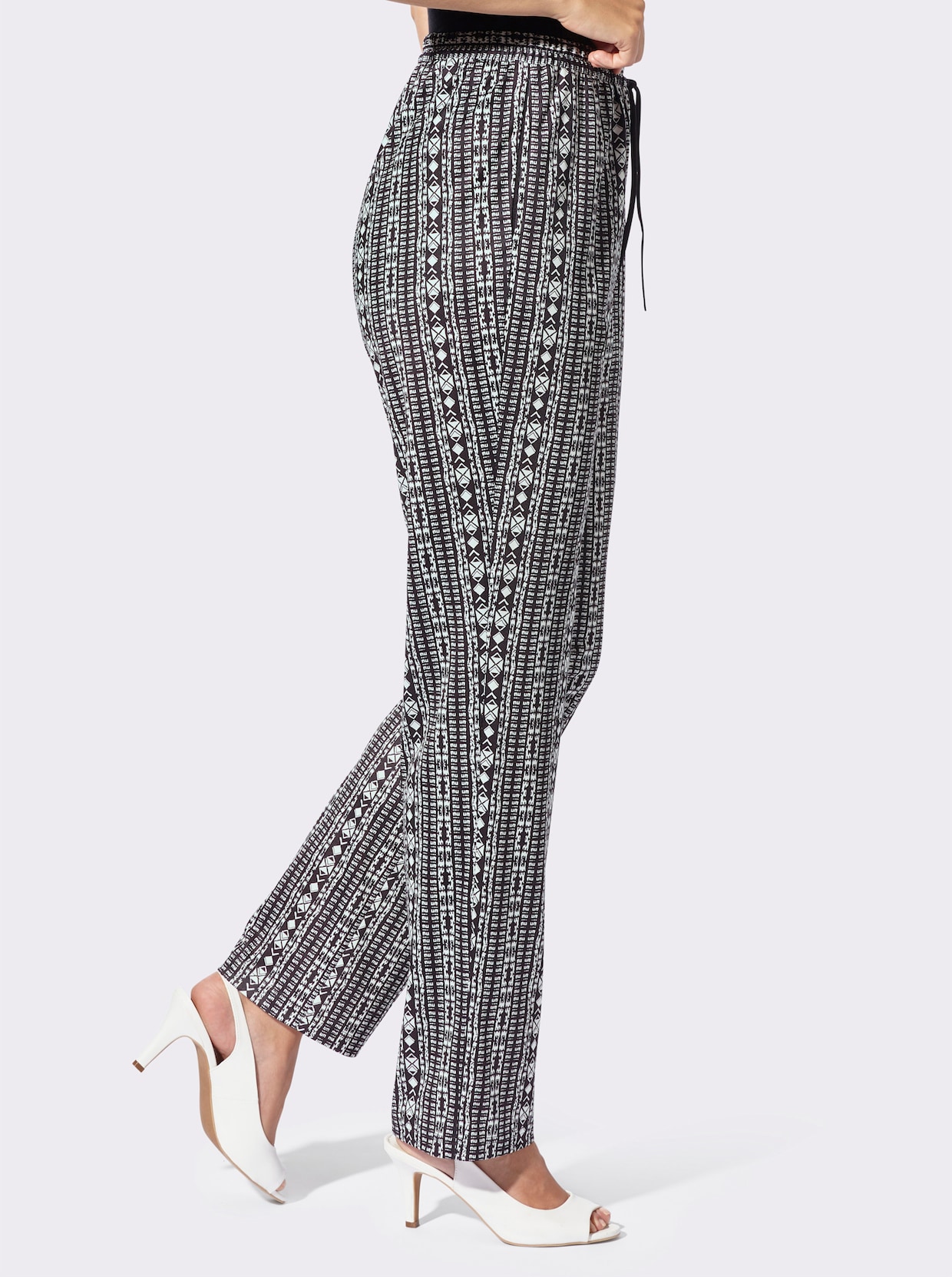 Jerseyhose - schwarz-gestreift