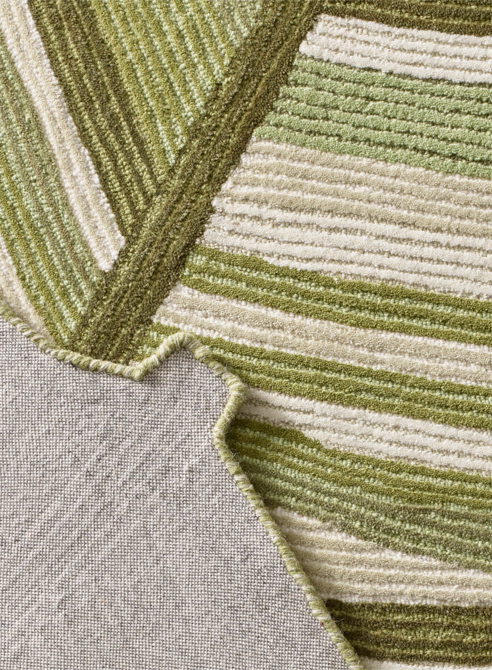 heine home Tapis - vert-écru