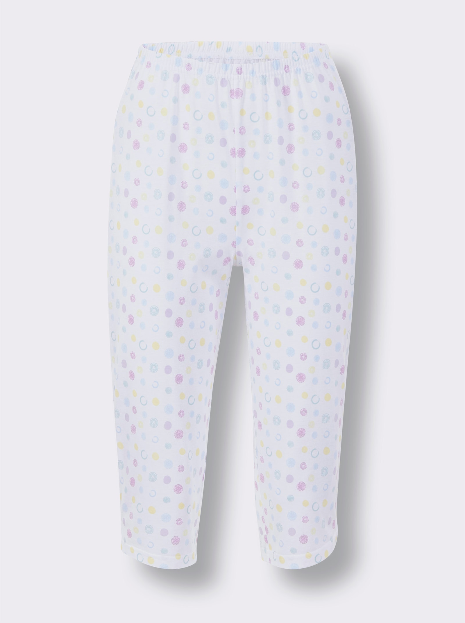 wäschepur Capri-Anzug - weiß-bedruckt