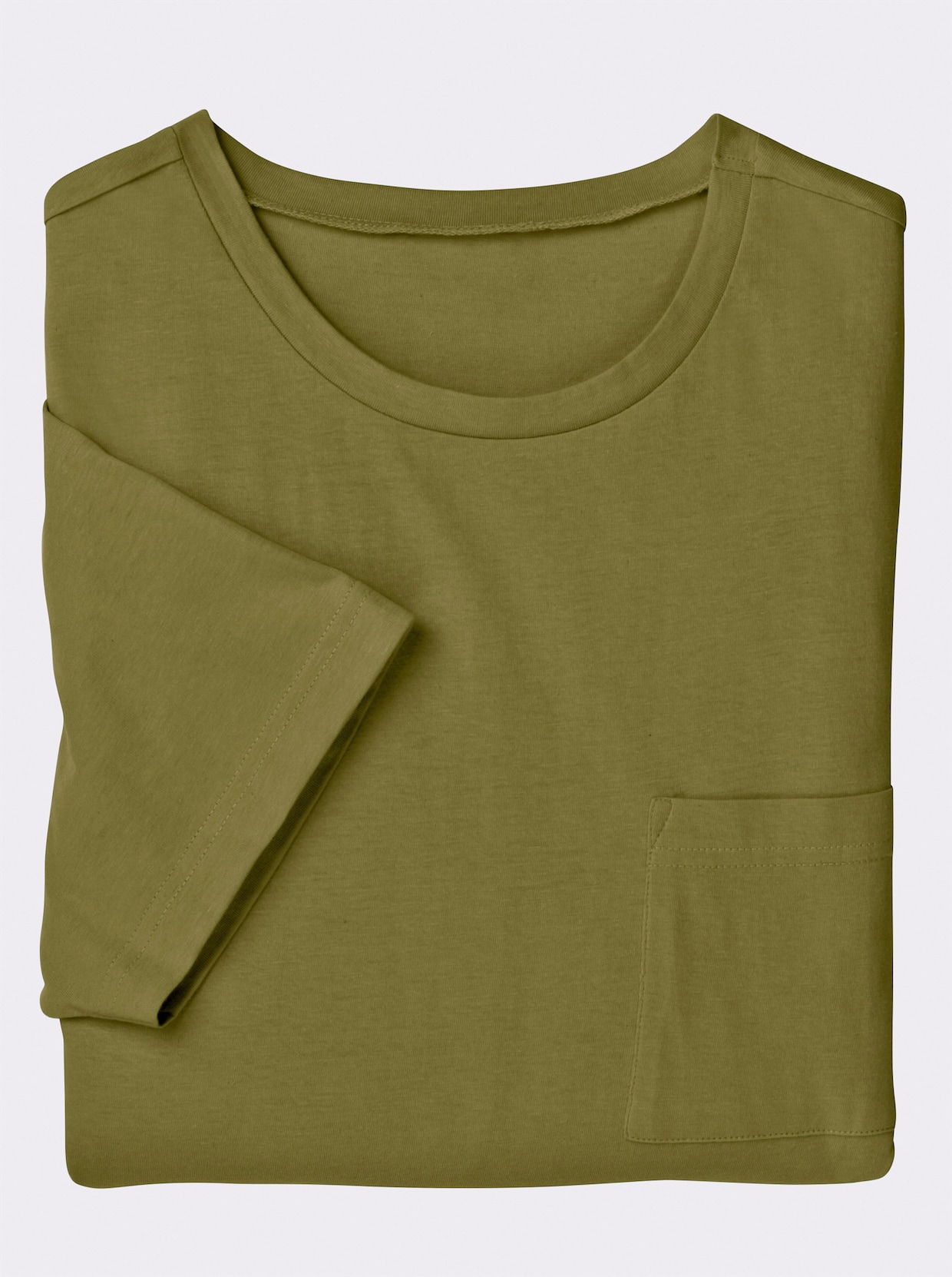 Voľnočasové tričko - olivová