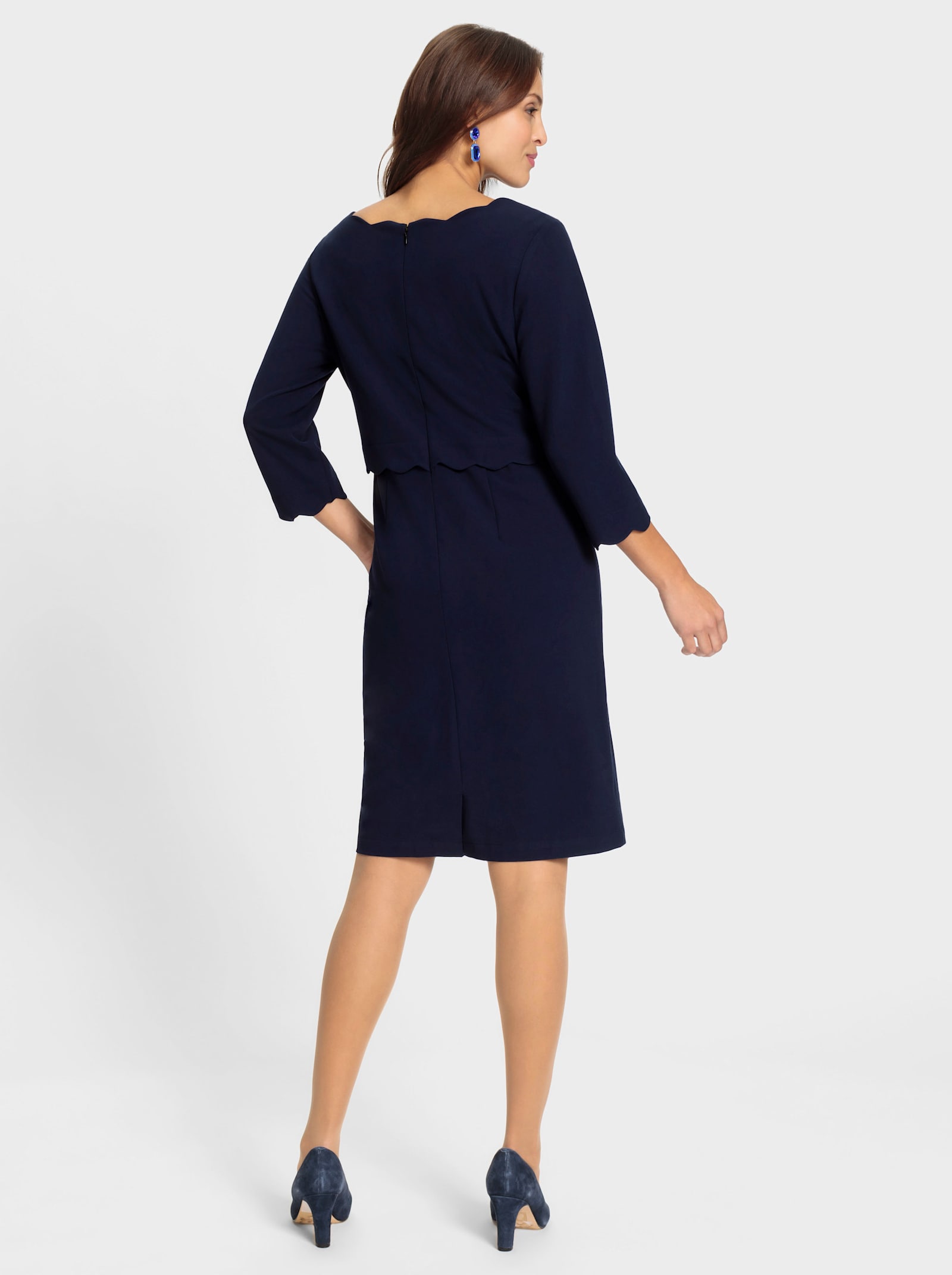Puzdrové šaty 2v1 - námornícka modrá