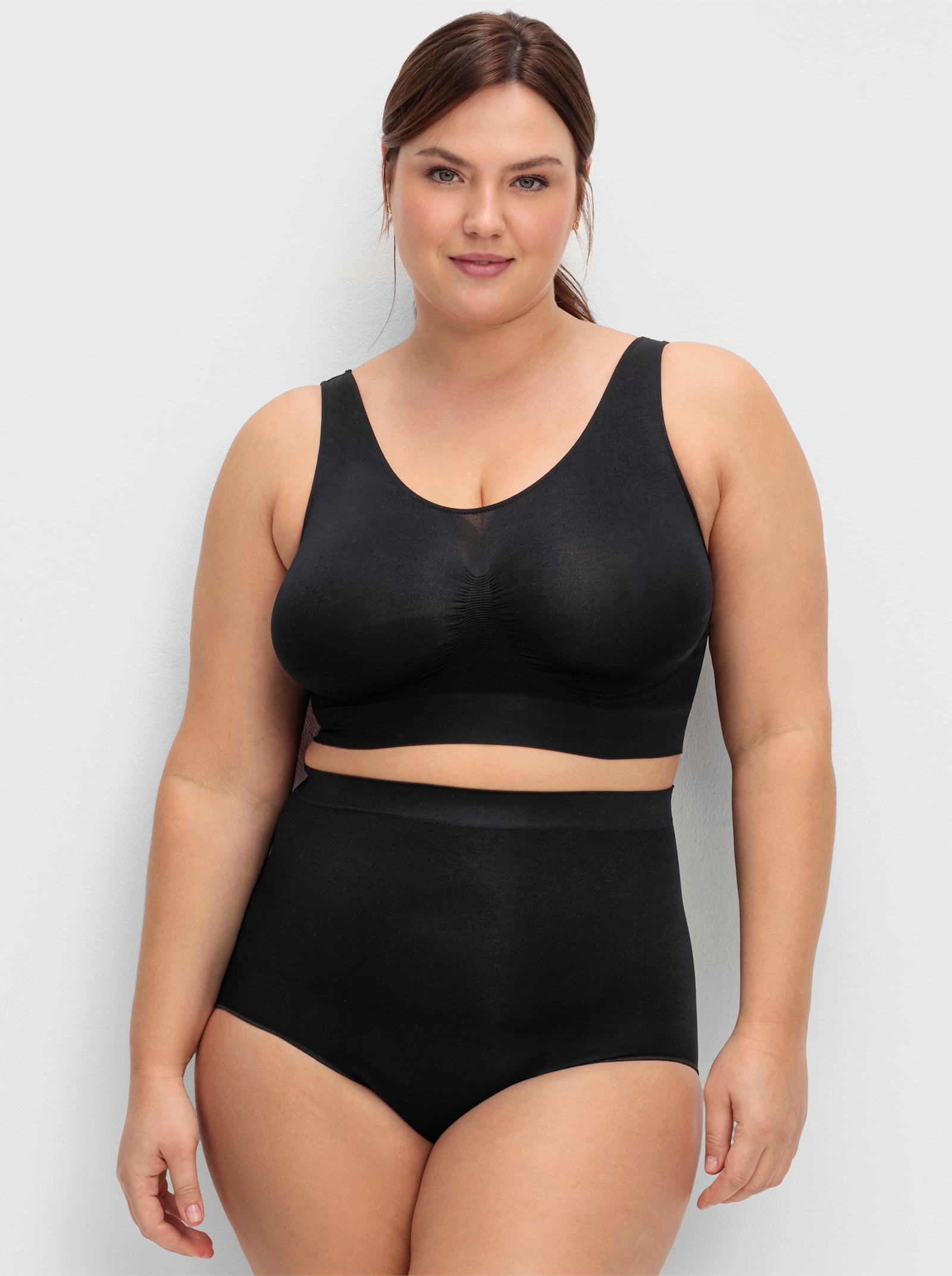 sheego Formslip im Doppelpack, extrahohe Taille - hautfarben+schwarz