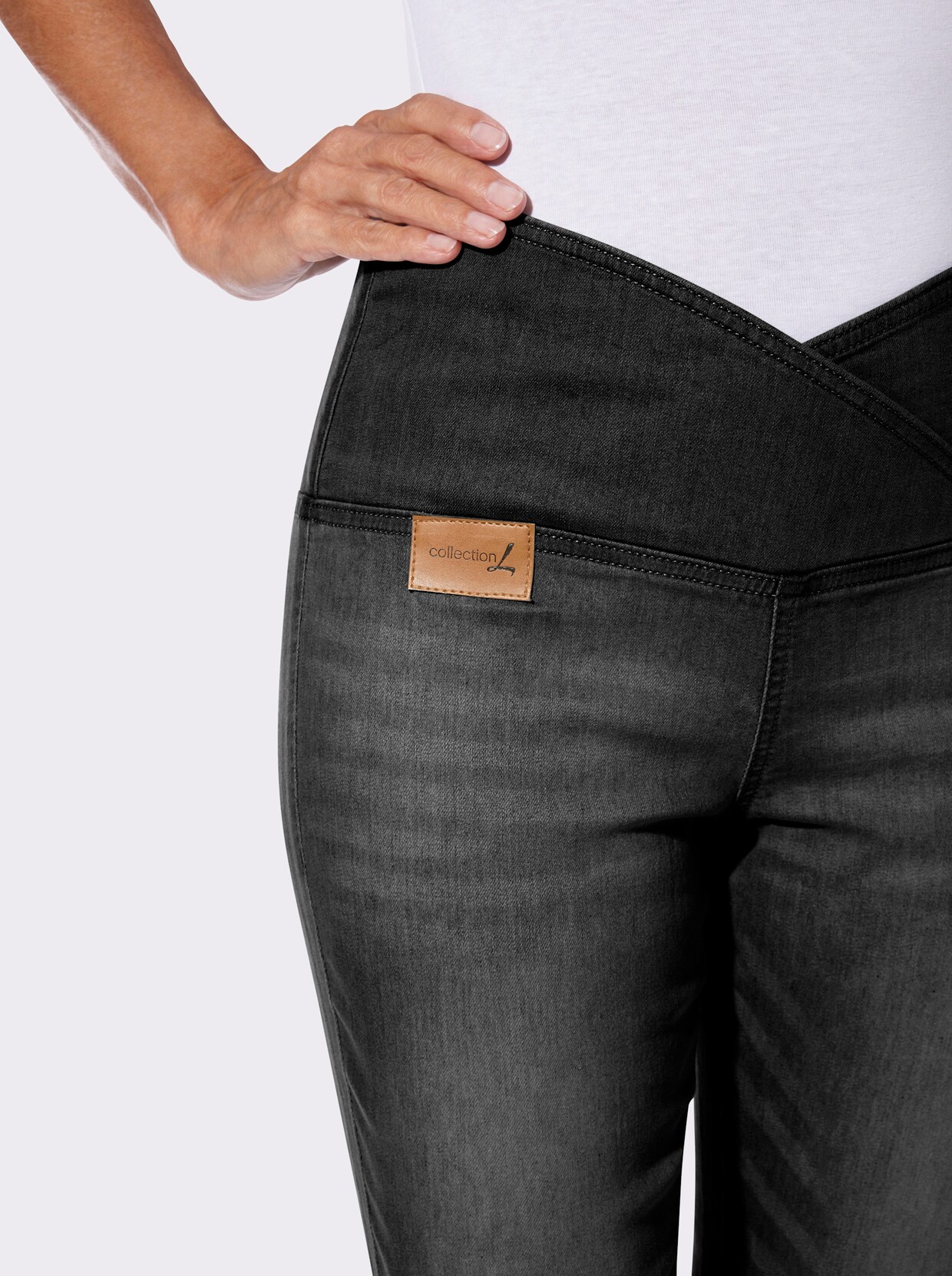 7/8-Jeans - black denim