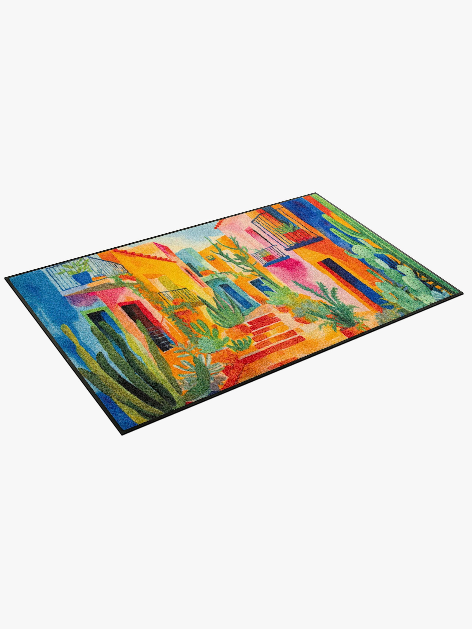 wash+dry by Kleen-Tex Fußmatte - orange-bunt