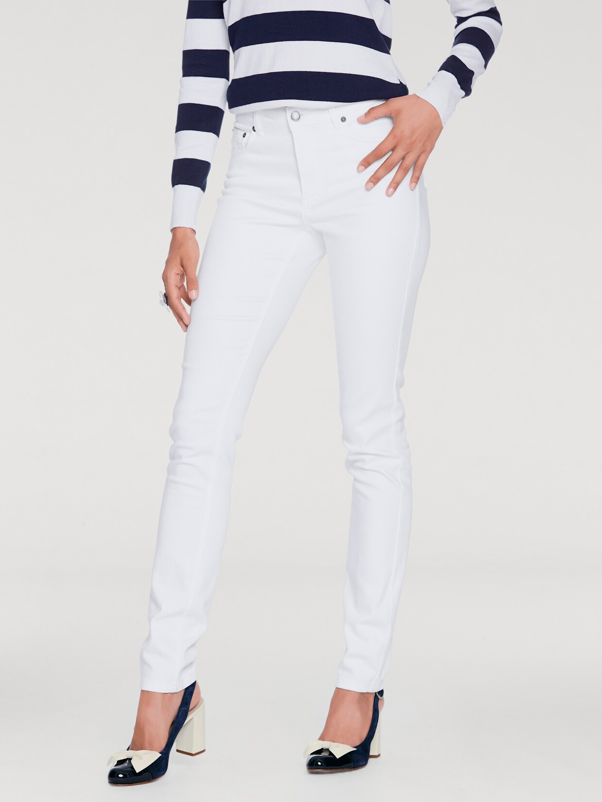 heine Bauchweg-Jeans - weiß