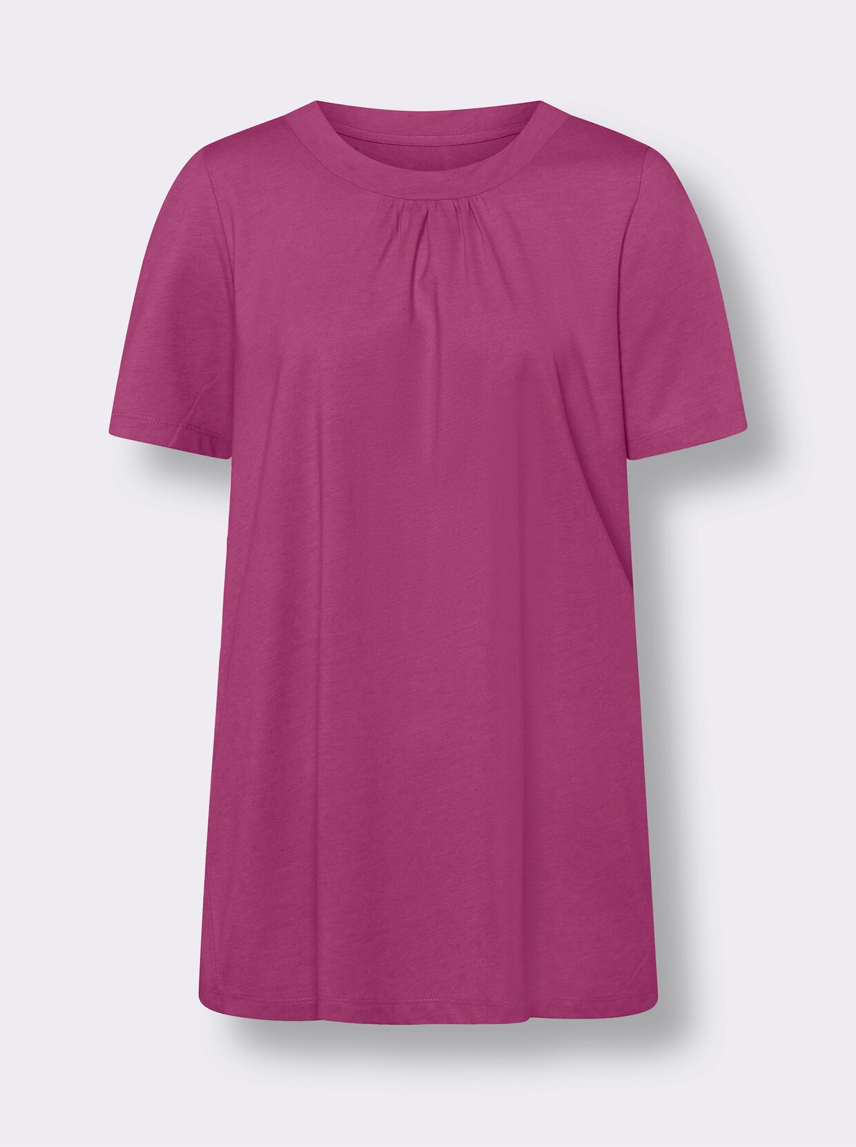 Longshirt - magenta-meliert