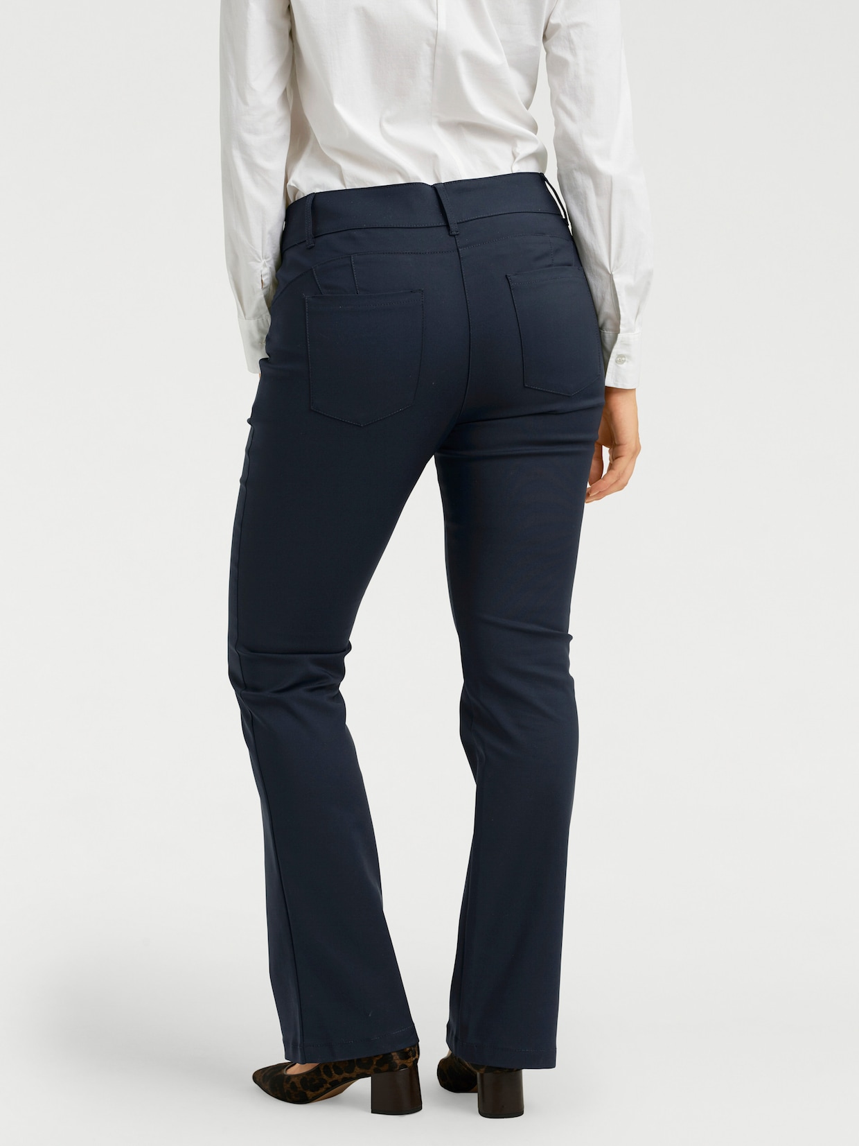 heine Bootcut broek - marine