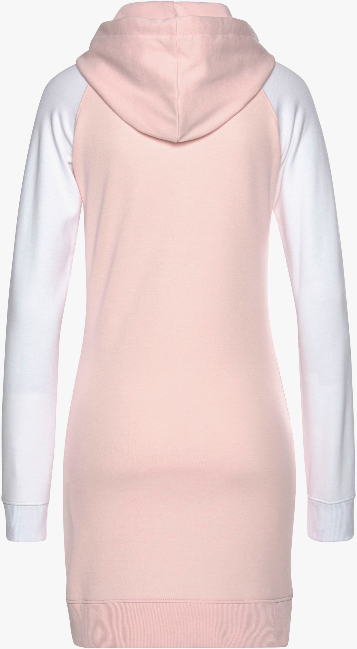 Robe en matière sweat - blanc-rose