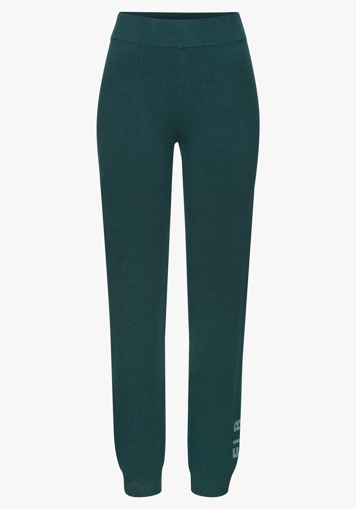 Elbsand Broek van tricot - petrol