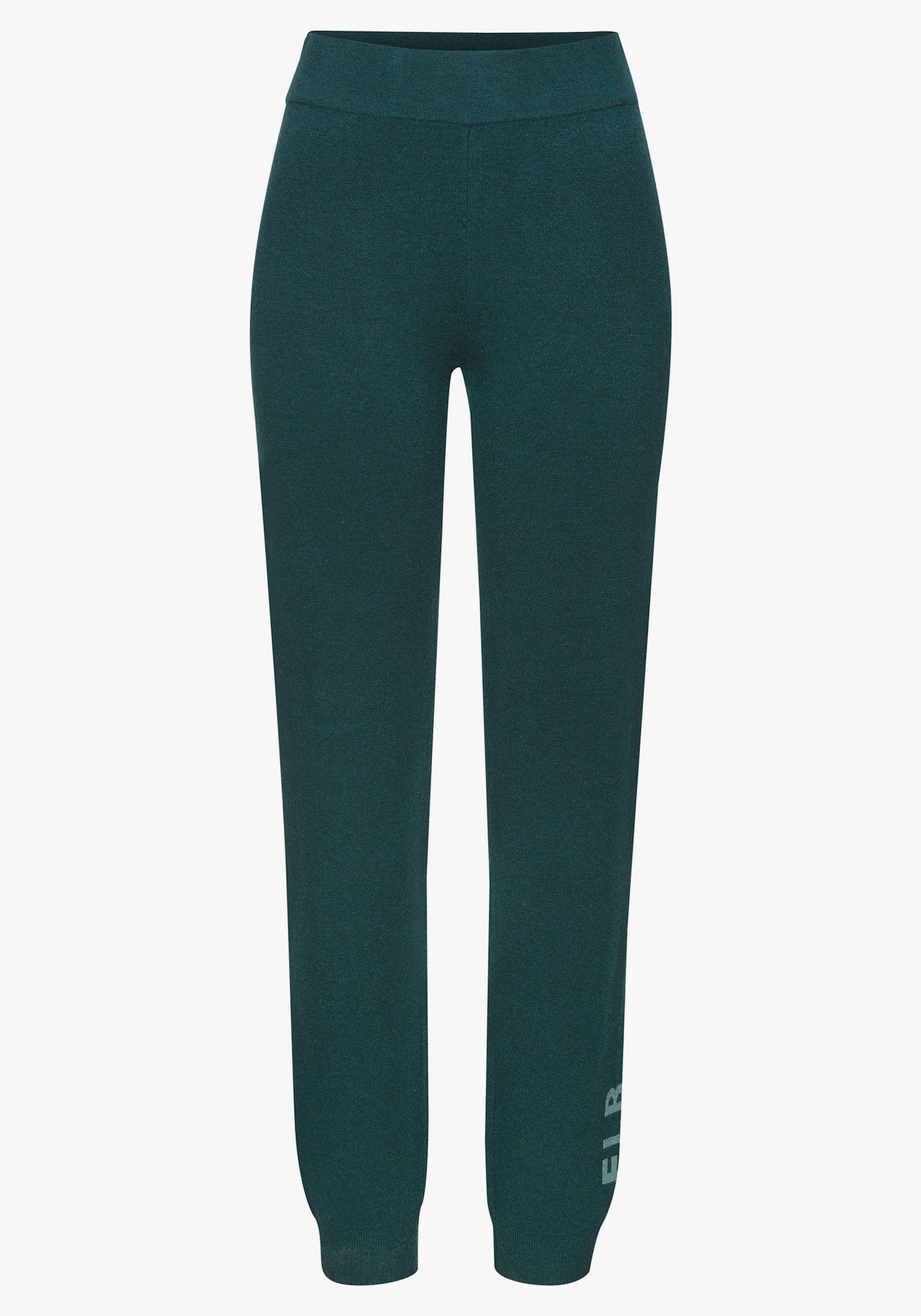 Elbsand Broek van tricot - petrol