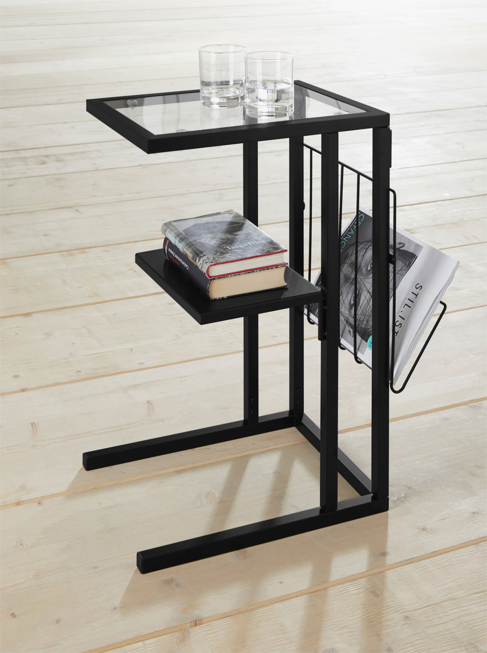 heine home Beistelltisch - schwarz