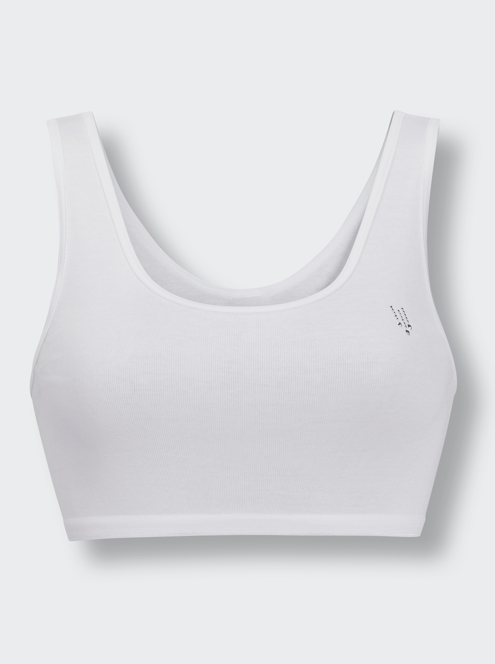 Speidel Bustier ohne Seitennähte - 3 Stück weiß