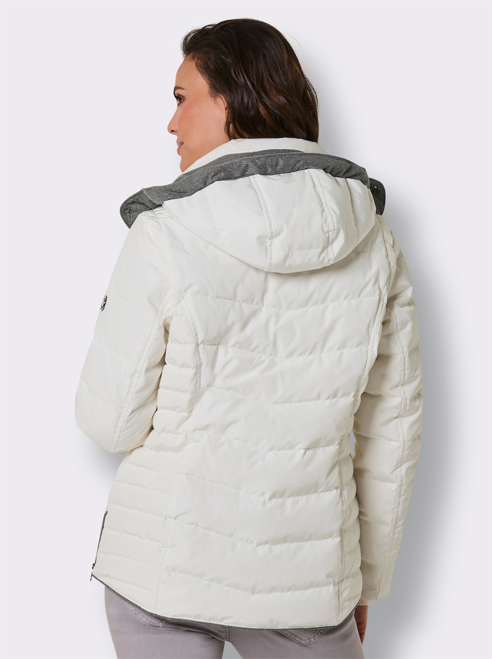 CREATION L PREMIUM Daunenjacke mit Westen-Funktion - ecru