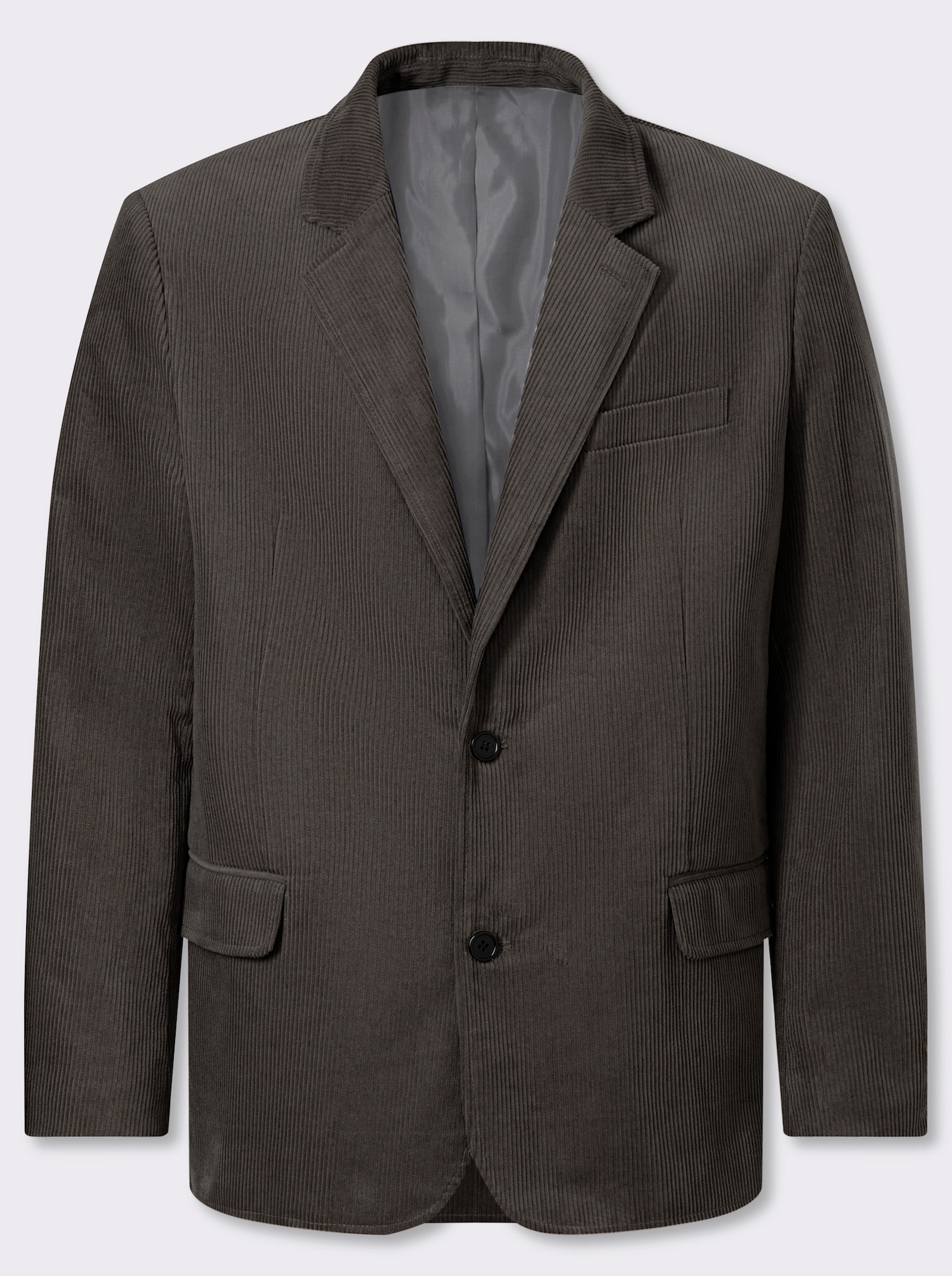 Marco Donati Sakko aus Cord, reine Baumwolle - graphit