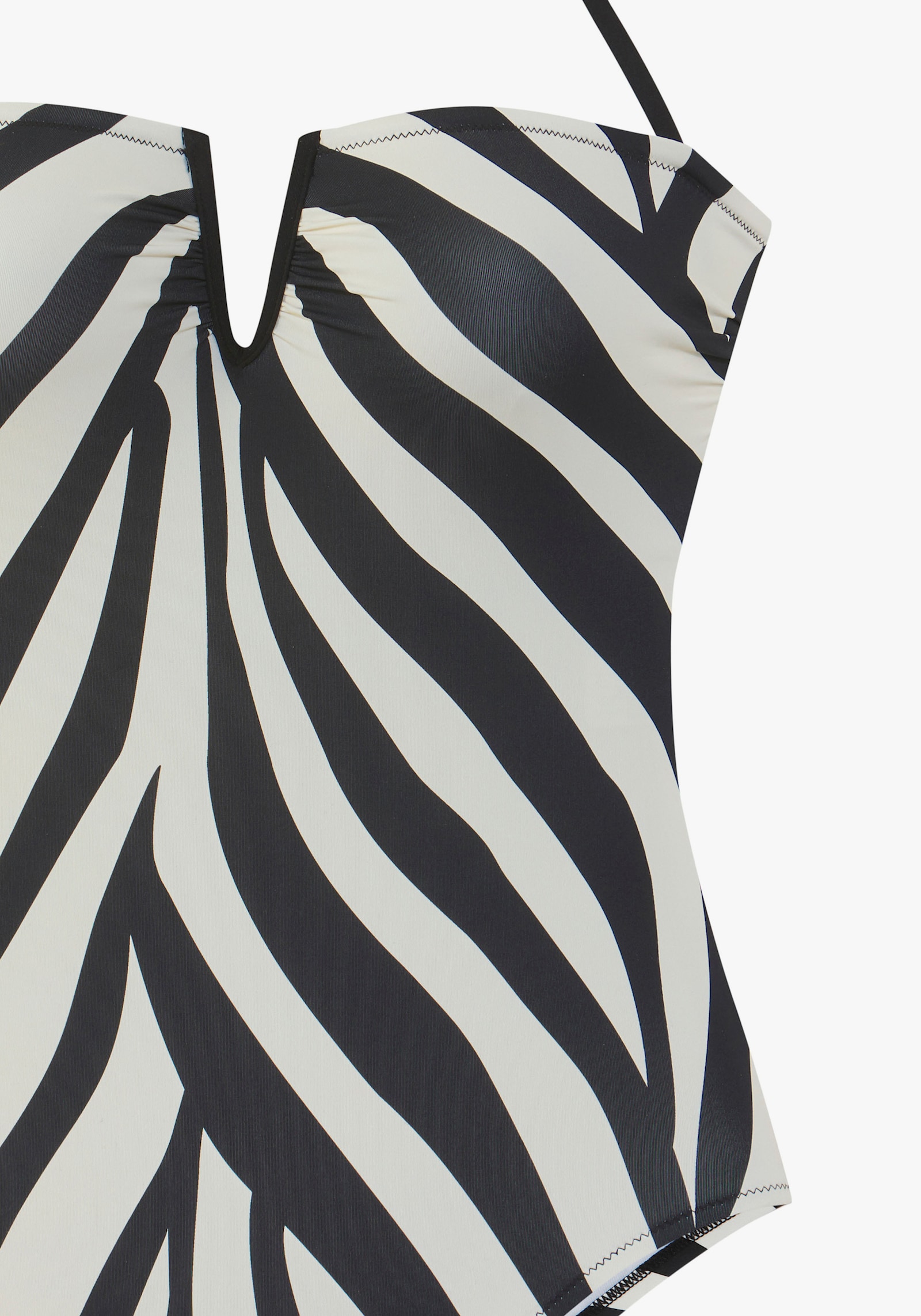 French Connection Badeanzug - schwarz-creme