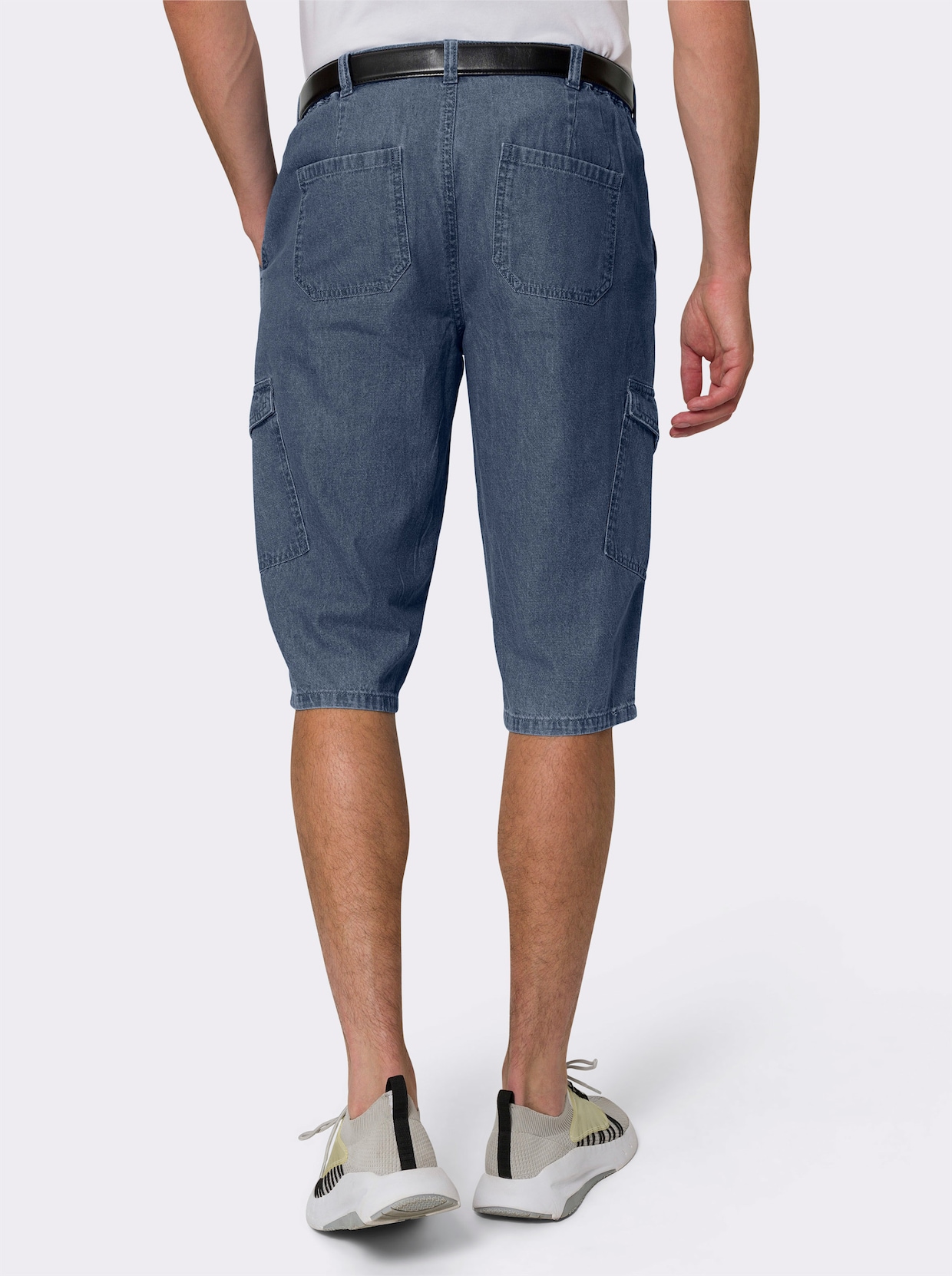 Jeansbermudas - blue-stone-washed