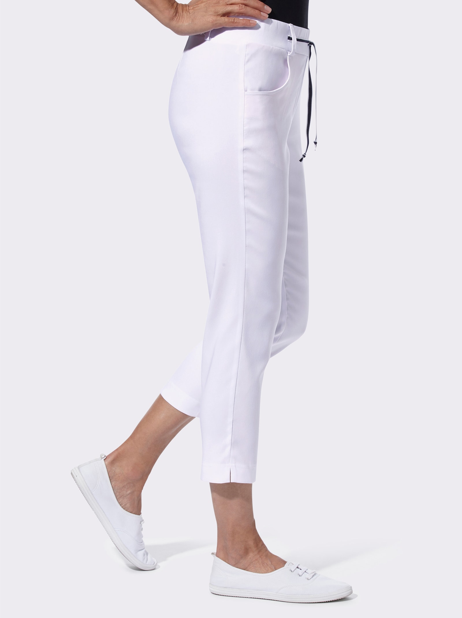 7/8-broek met stretch - wit