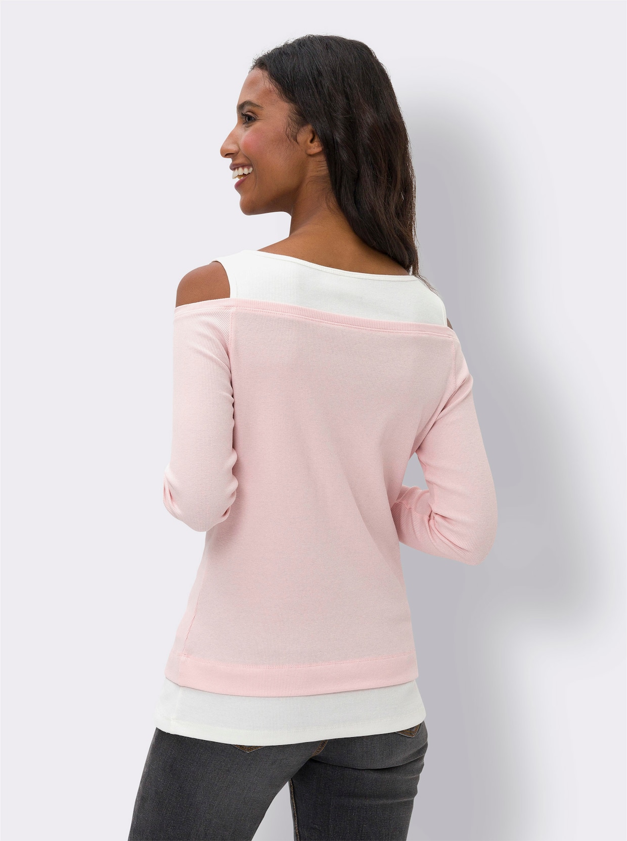 heine T-shirt 2 en 1 - rose clair
