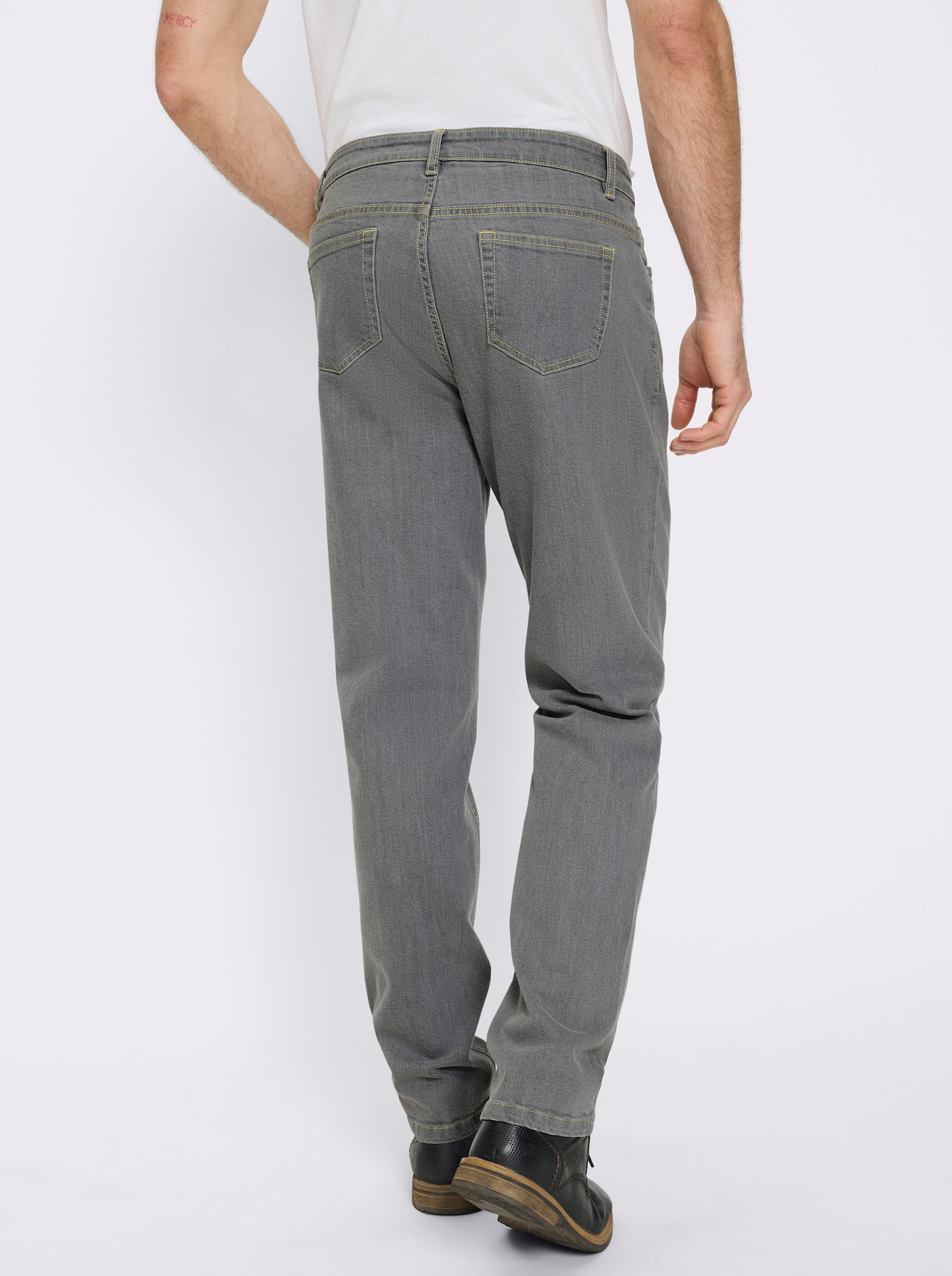 Marco Donati Jeans mit Kontrastnähten - grey denim