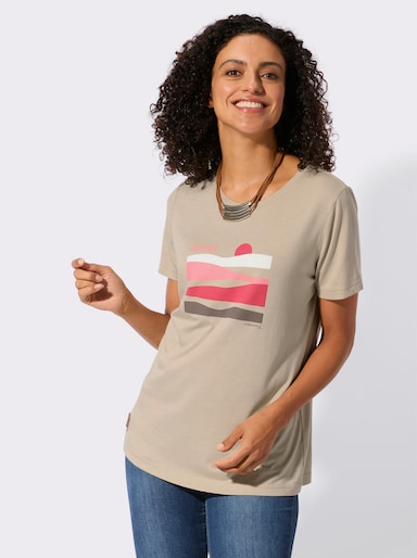 Kurzarmshirt - sand-erdbeere