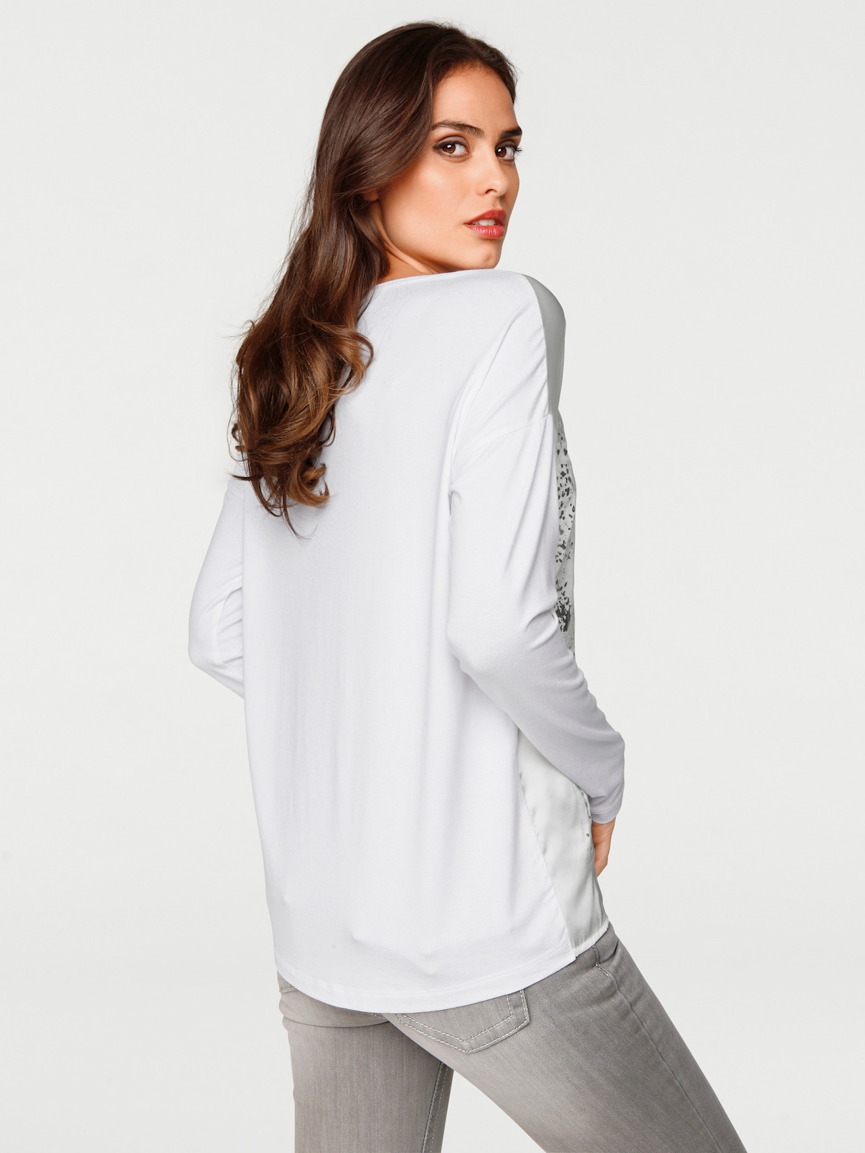 heine T-shirt à manches longues - blanc