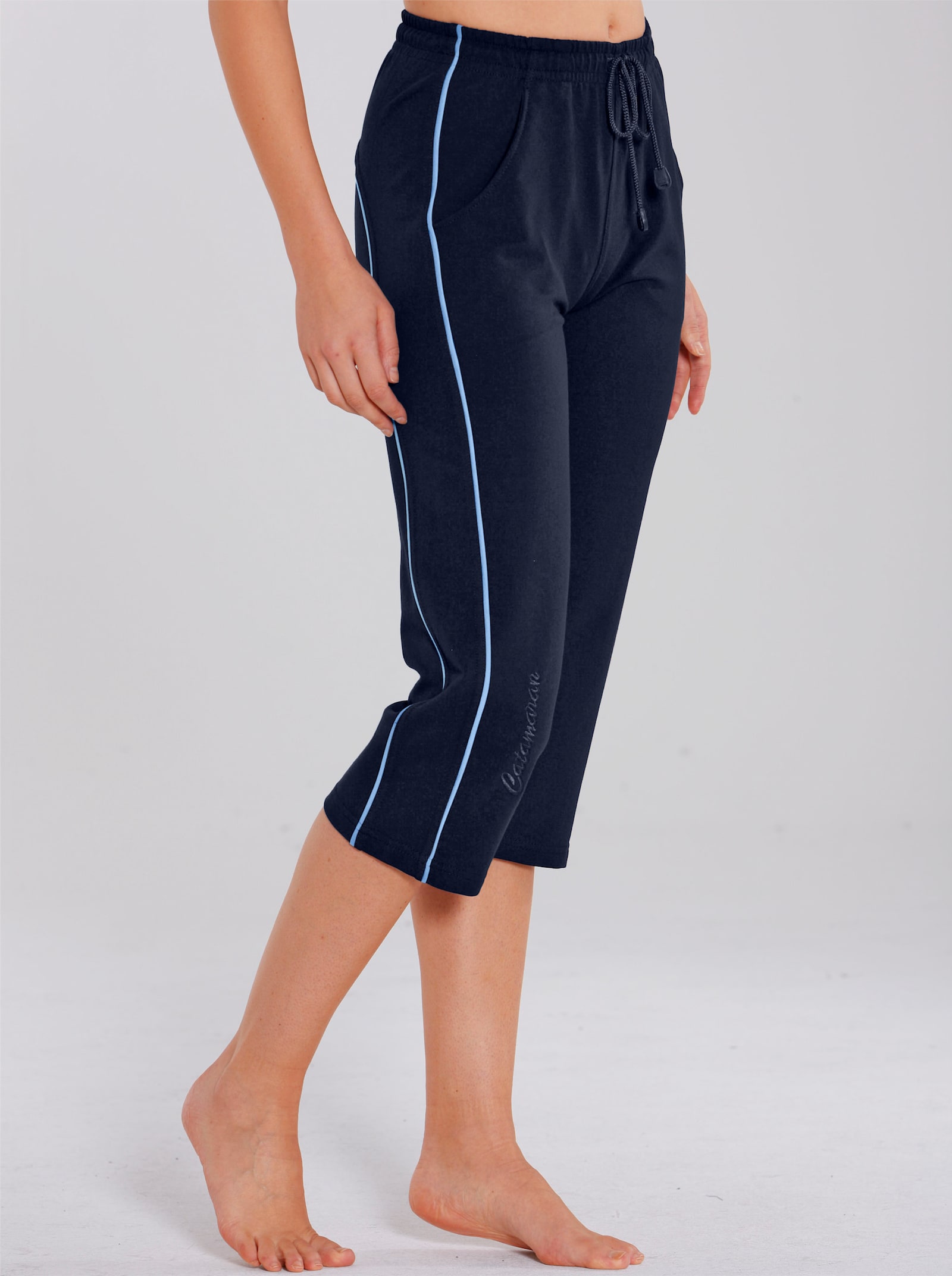 Catamaran Sports Freizeithose in 3/4-Länge - marine-hellblau
