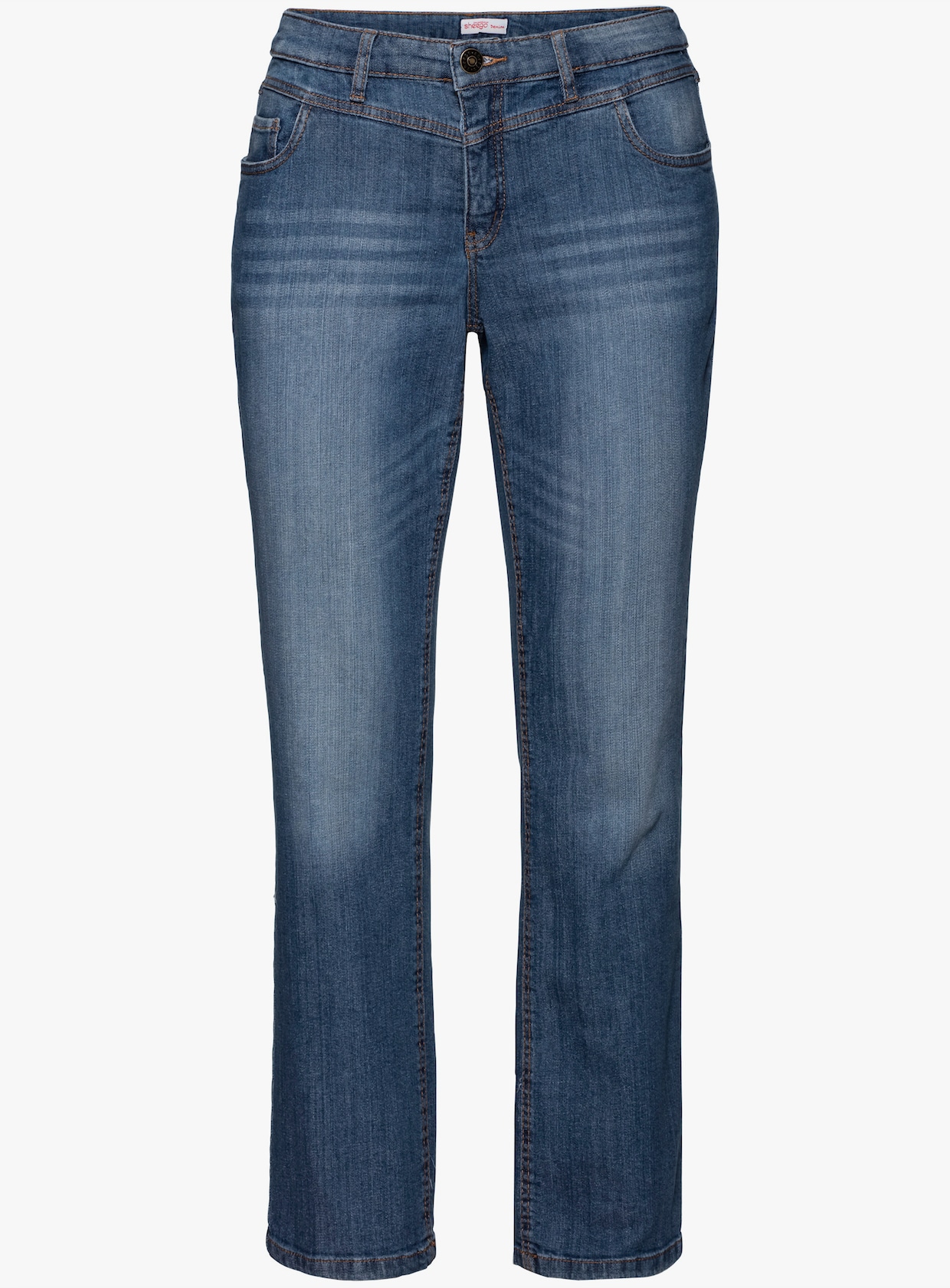 sheego Gerade Jeans - blue denim
