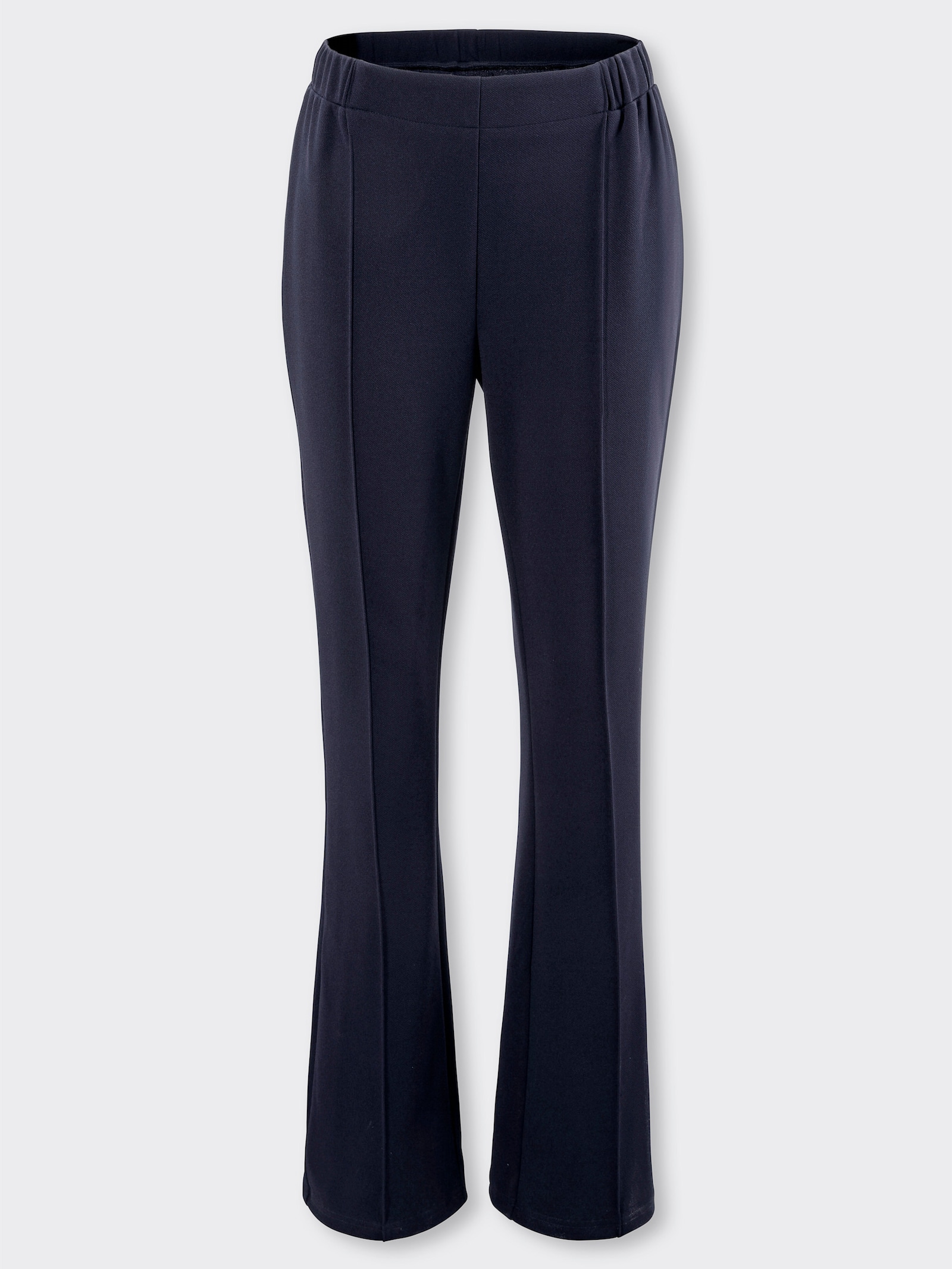 Schlupfhose mit abgesteppter Bügelfalte - marine